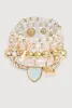 Beaded Stretch Charm Bracelets Set of 5 sold by Rainbow
