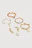 Beaded Stretch Charm Bracelets Set of 5 sold by Rainbow