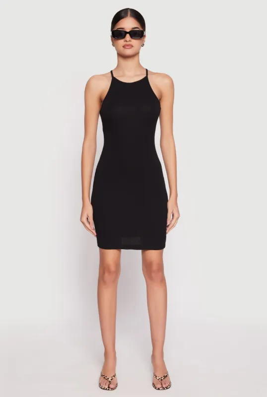 High Neck Cami Mini Dress sold by Rainbow