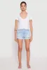 Hook and Eye Short Sleeve Crop Top sold by Rainbow