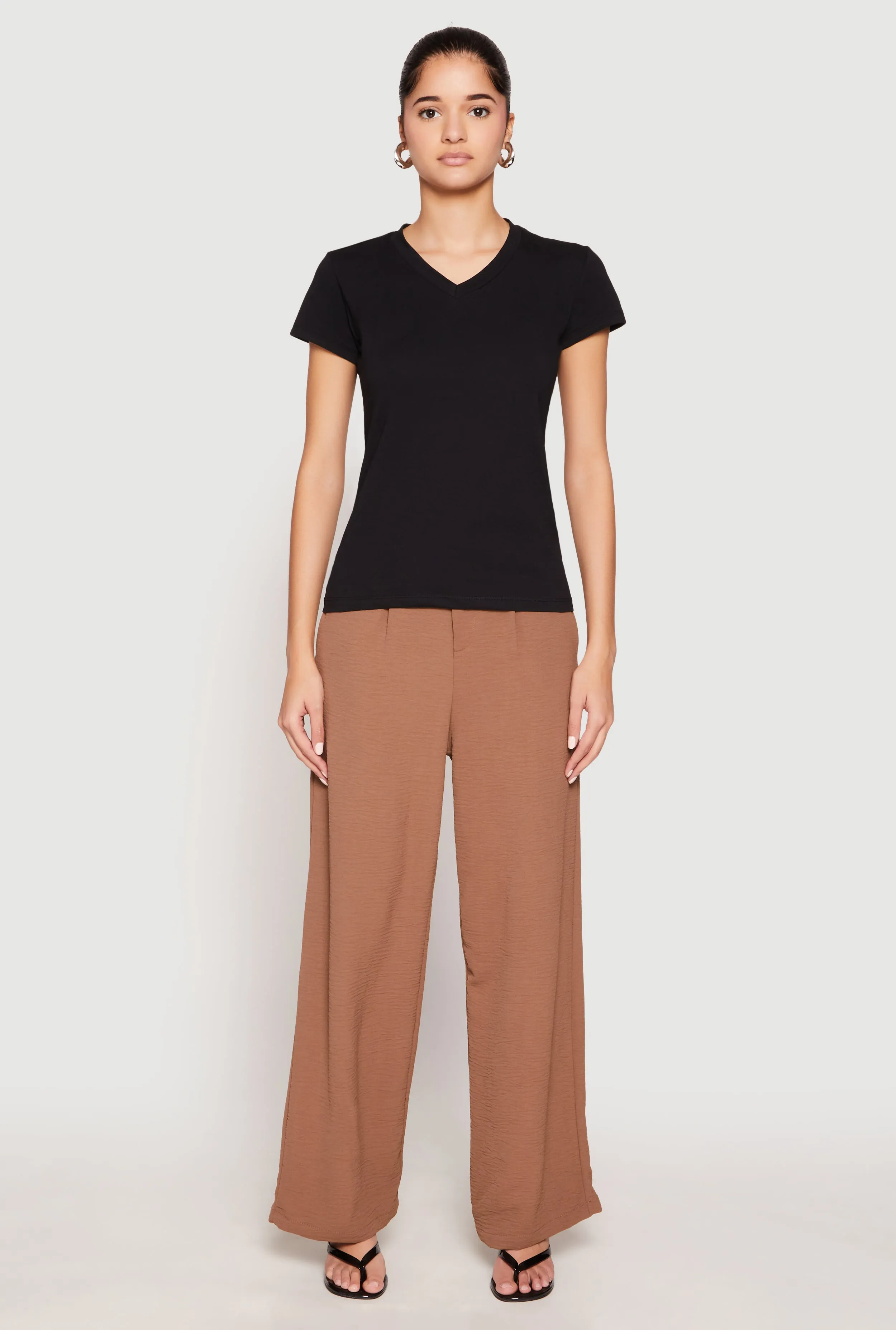 V Neck Short Sleeve Tee sold by Rainbow