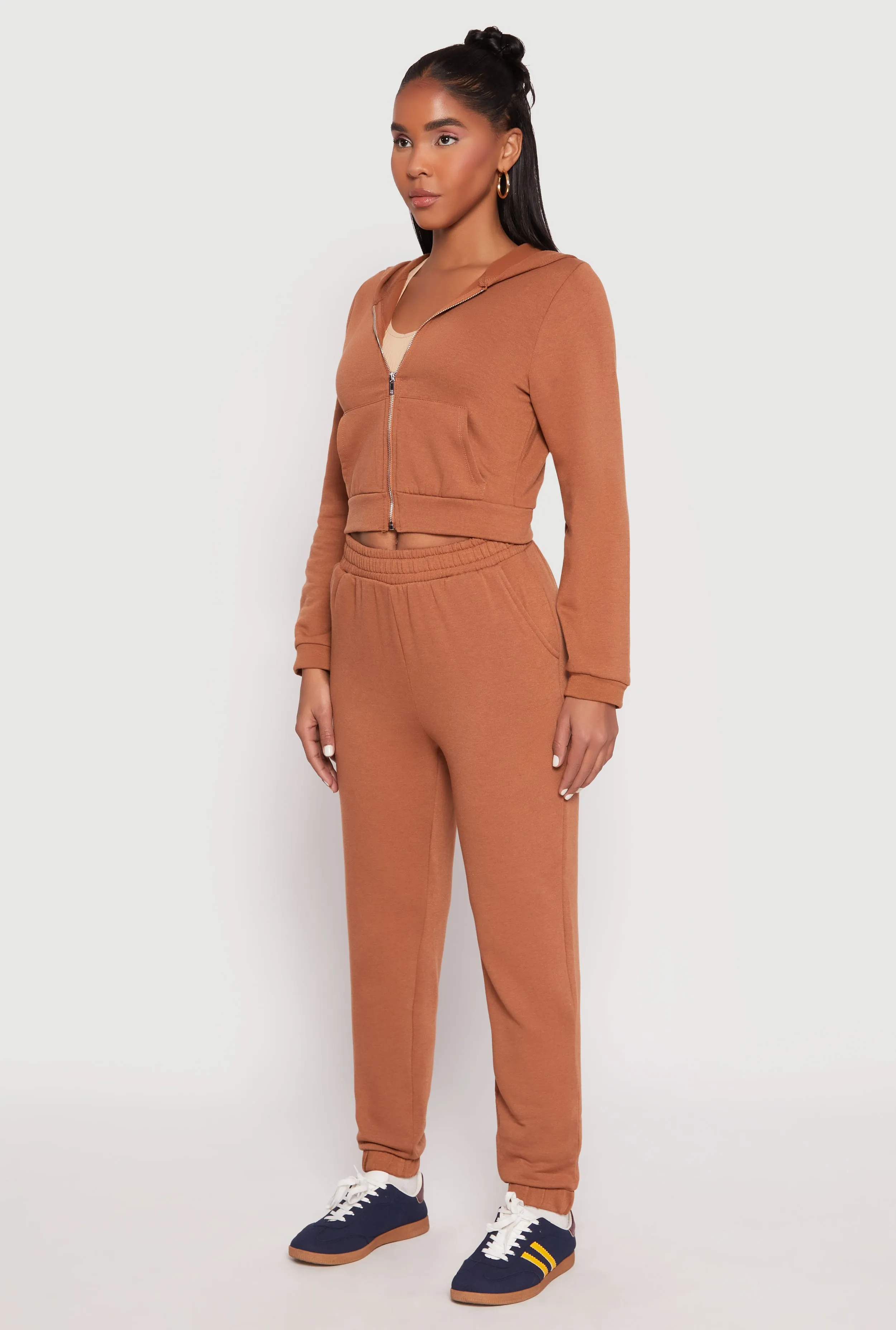 Iris Zip Front Cropped Hoodie sold by Rainbow product image thumbnail 3