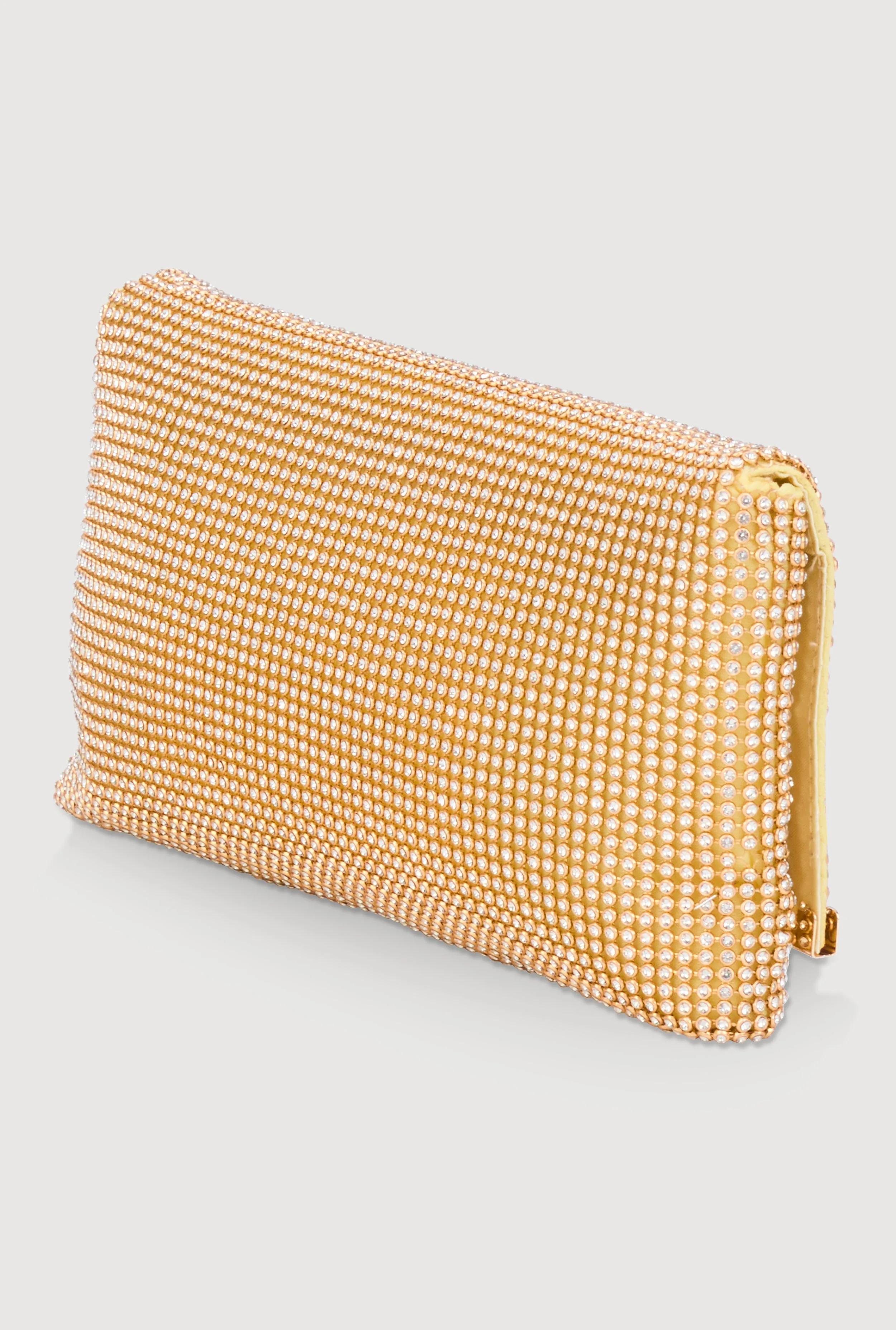 Rhinestone Studded Satin Fold Over Clutch sold by Rainbow product image thumbnail 3