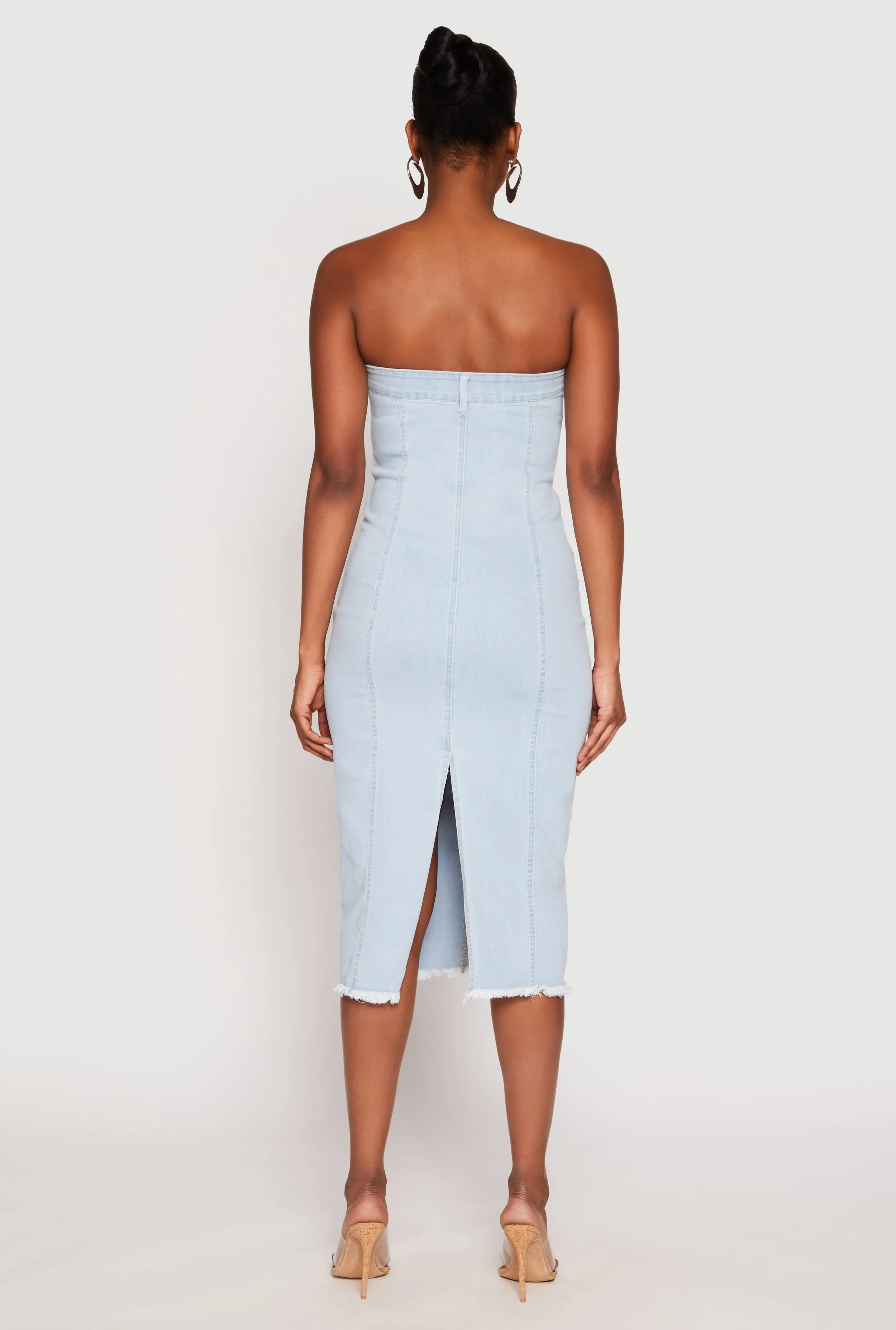 Haute Monde Denim Pintuck Tube Dress sold by Rainbow product image thumbnail 3