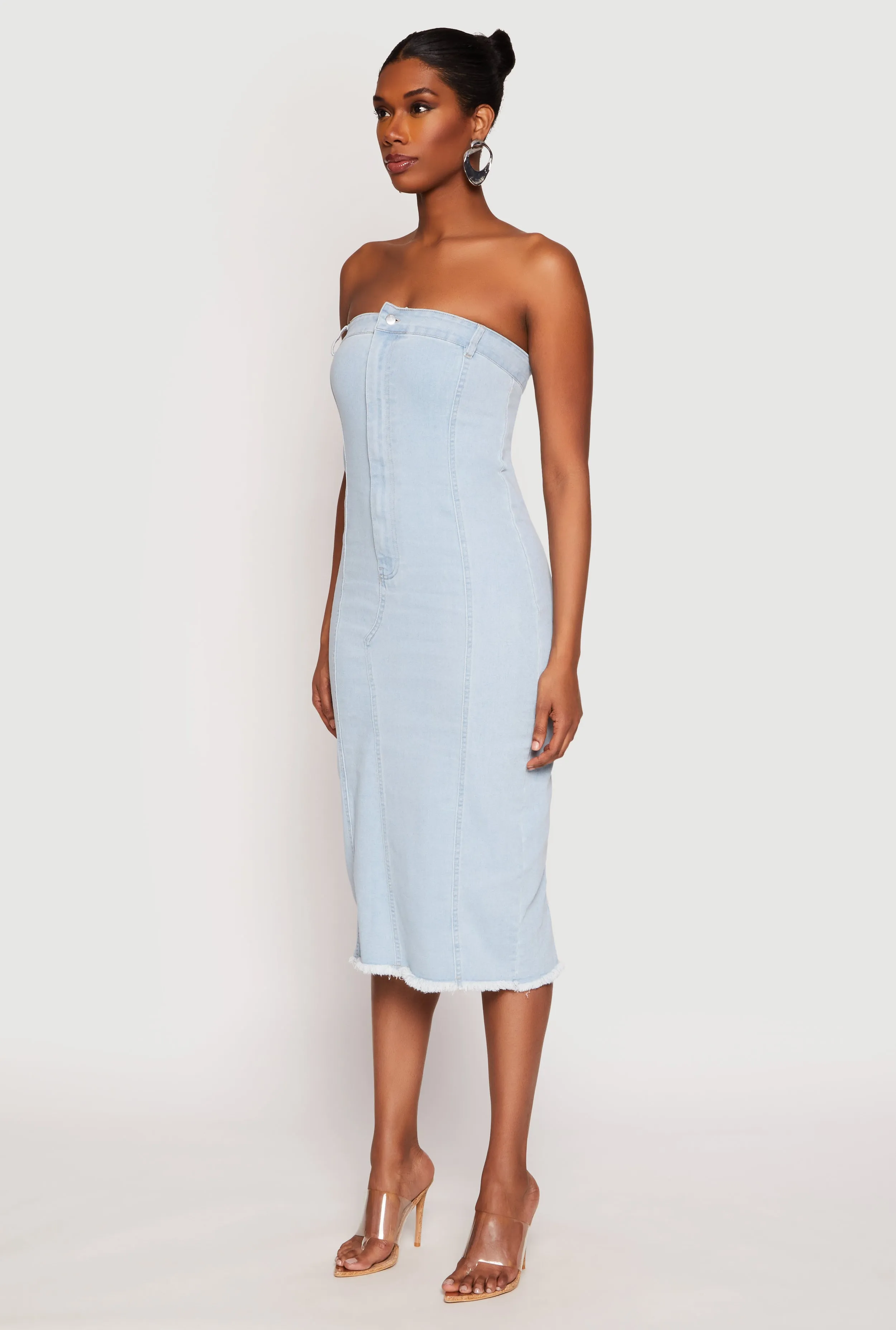 Haute Monde Denim Pintuck Tube Dress sold by Rainbow product image thumbnail 2