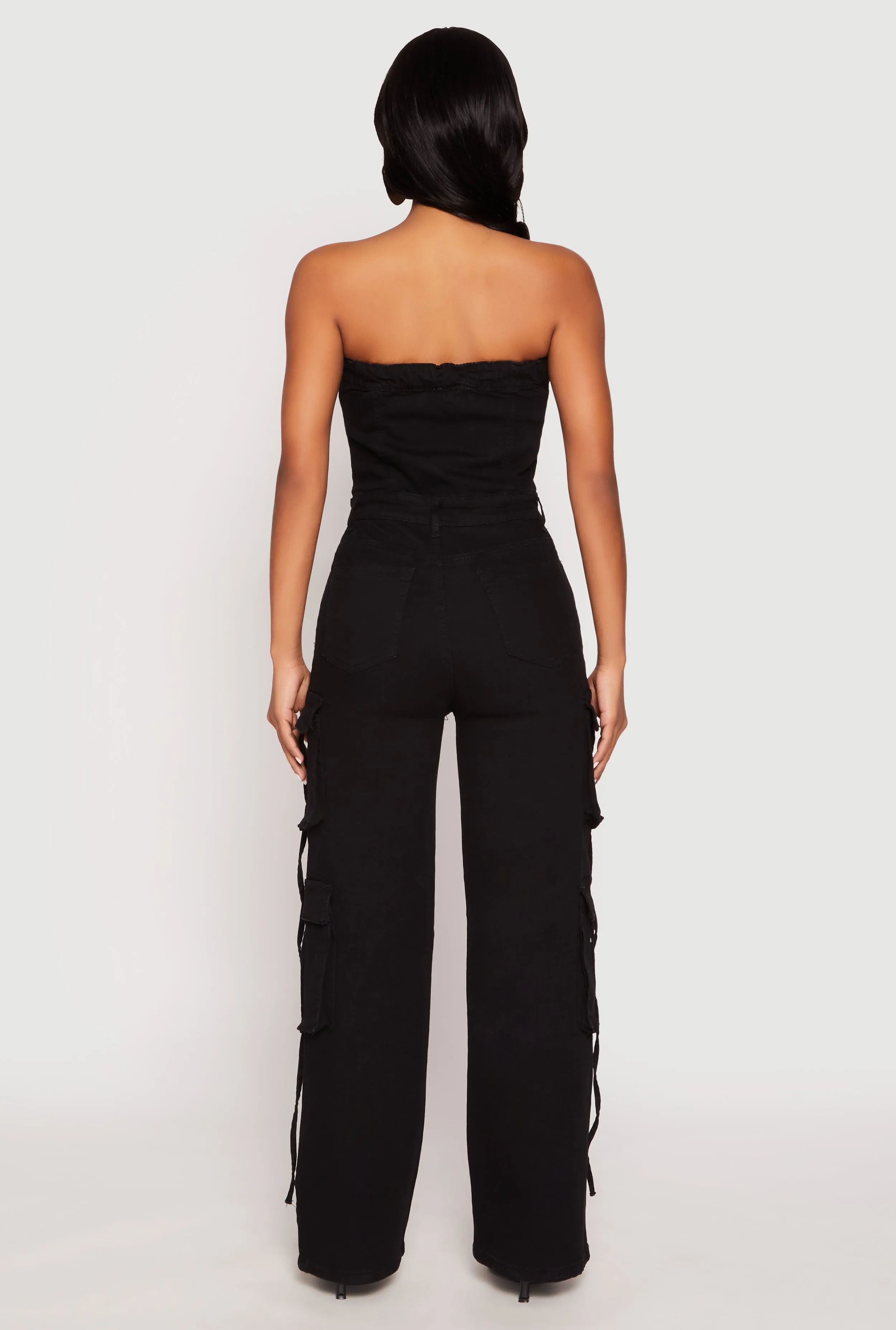 Daisy Denim Button Front Cargo Jumpsuit sold by Rainbow product image thumbnail 3