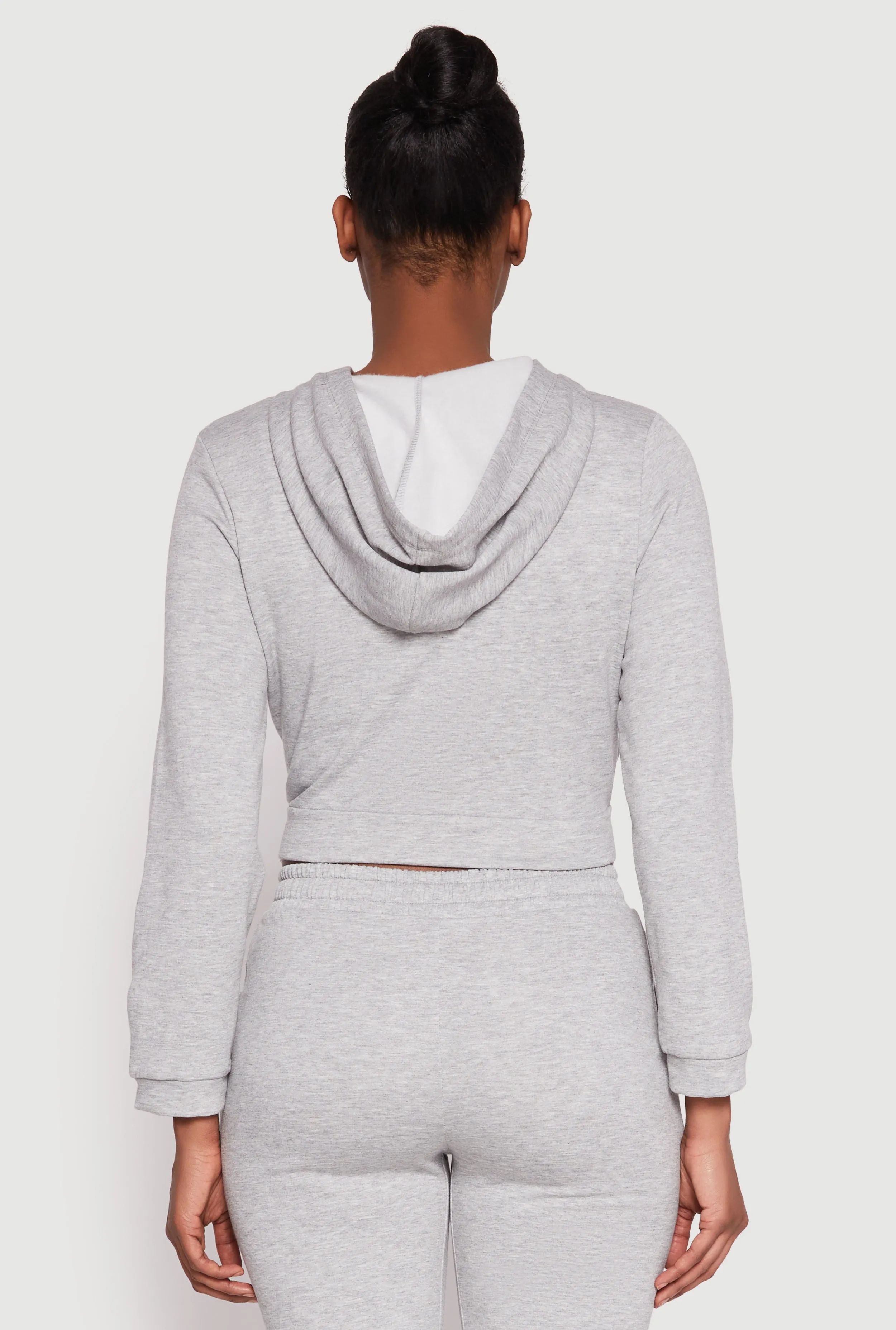 Iris Zip Front Cropped Hoodie sold by Rainbow product image thumbnail 5