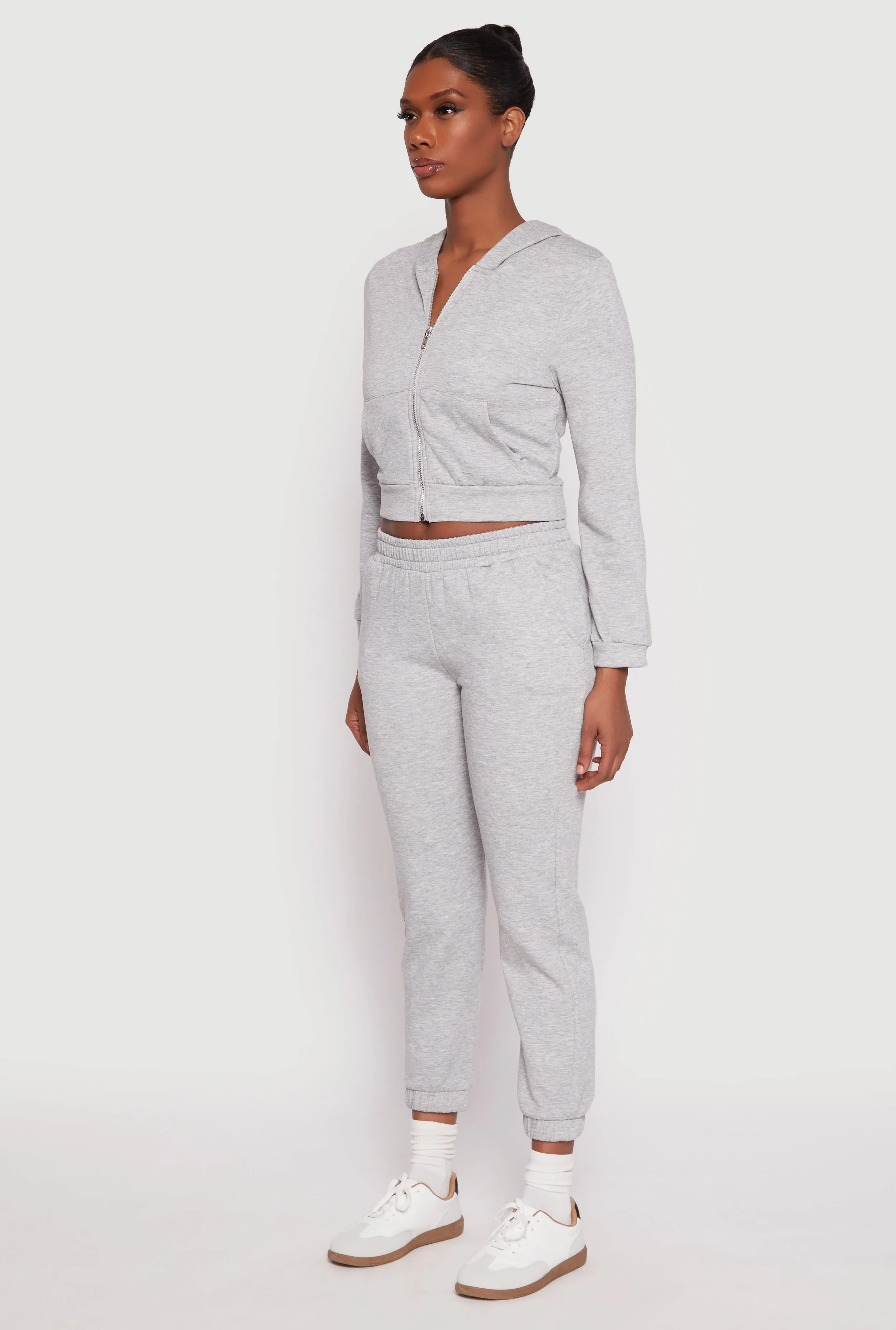 Iris Zip Front Cropped Hoodie sold by Rainbow product image thumbnail 3