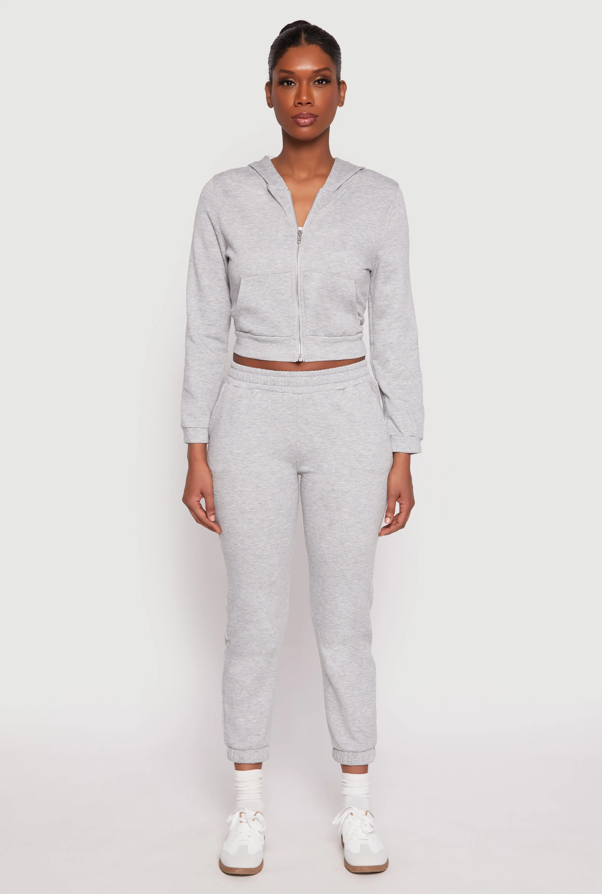 Iris Zip Front Cropped Hoodie sold by Rainbow product image thumbnail 2