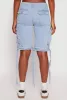Denim Cargo Bermuda Skater Shorts sold by Rainbow