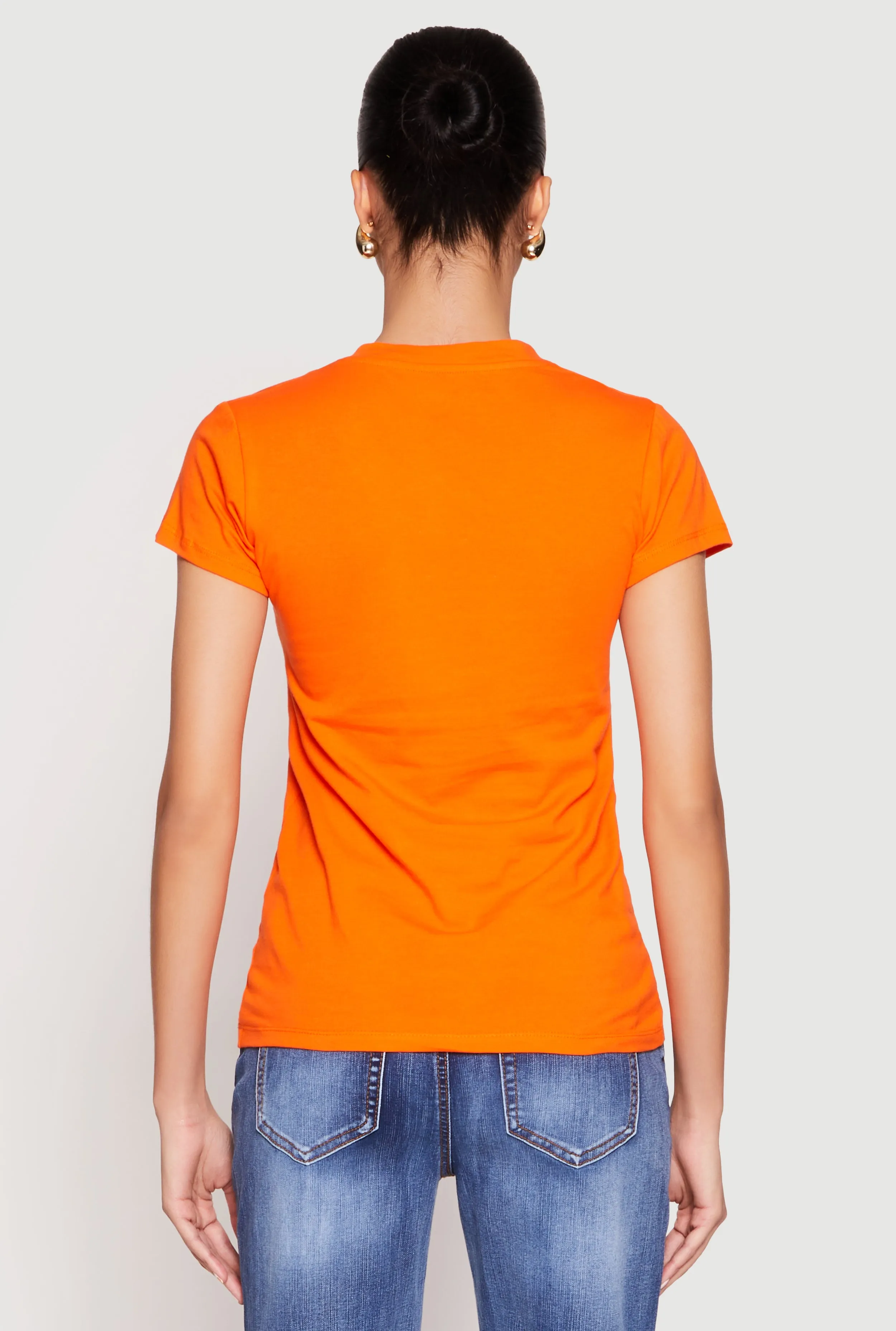 V Neck Short Sleeve Tee sold by Rainbow product image thumbnail 5