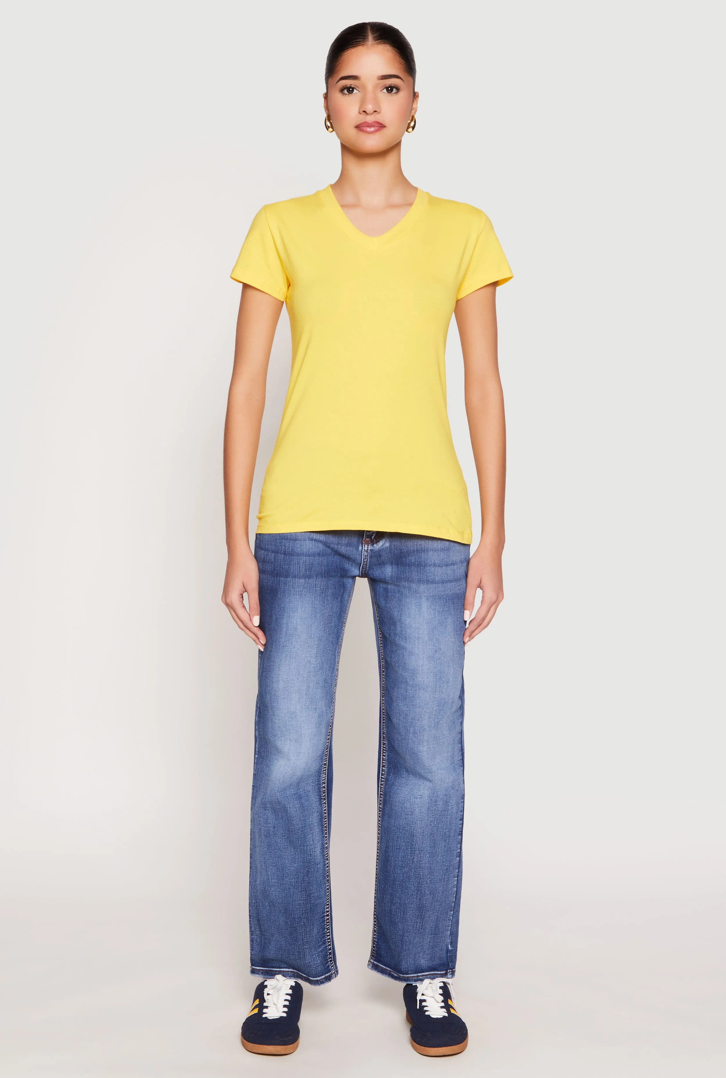 V Neck Short Sleeve Tee sold by Rainbow