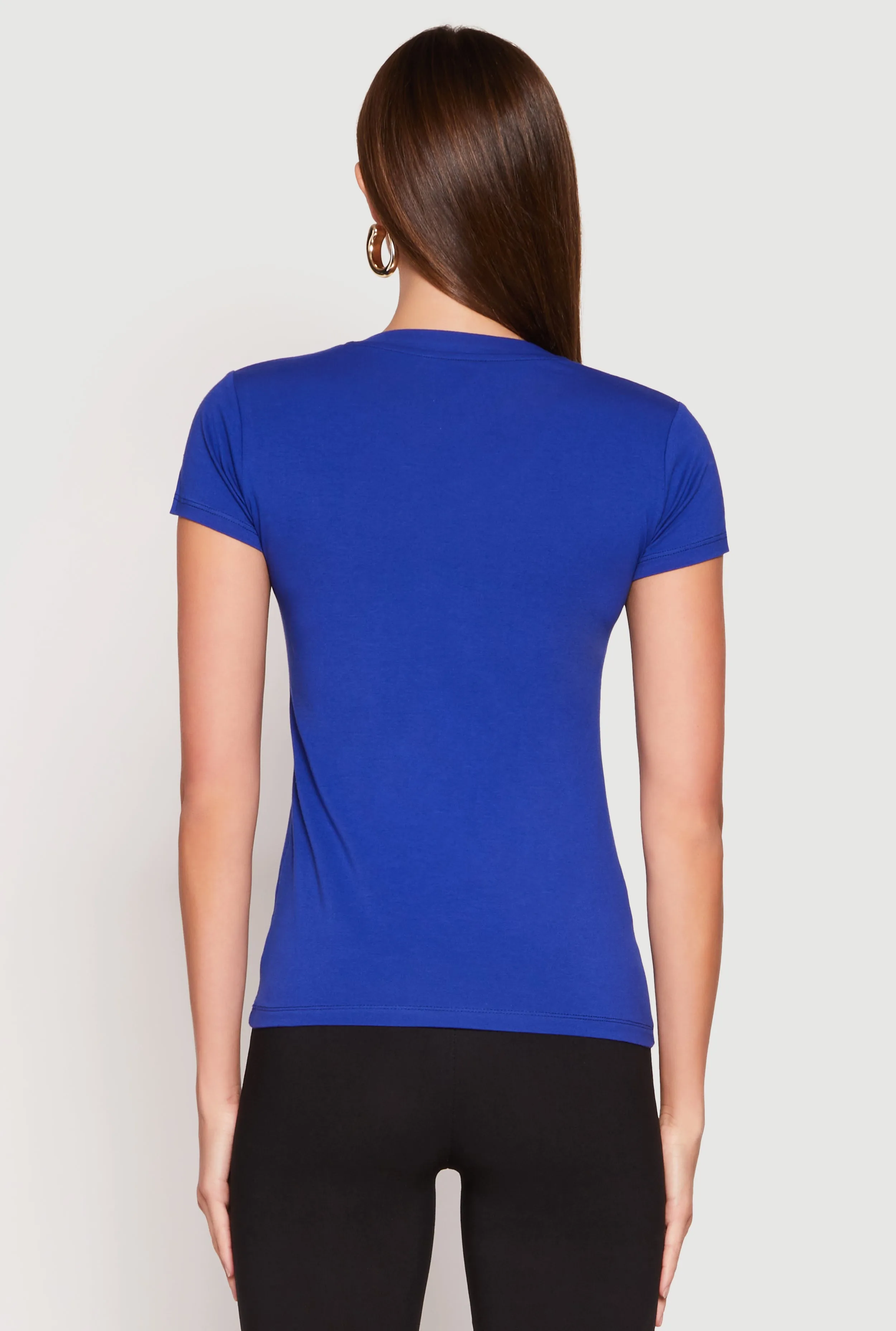 V Neck Short Sleeve Tee sold by Rainbow product image thumbnail 5