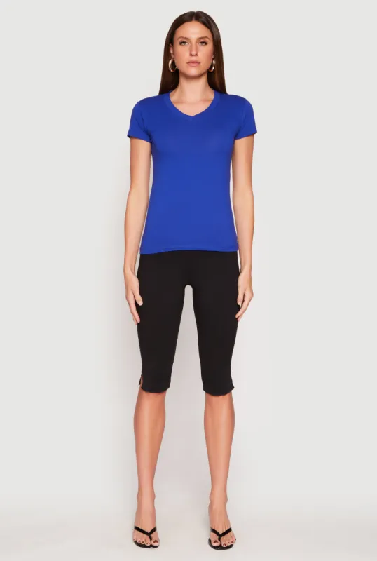 V Neck Short Sleeve Tee sold by Rainbow