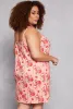 Plus Size Milkshake Print Cami Nightgown with Robe sold by Rainbow
