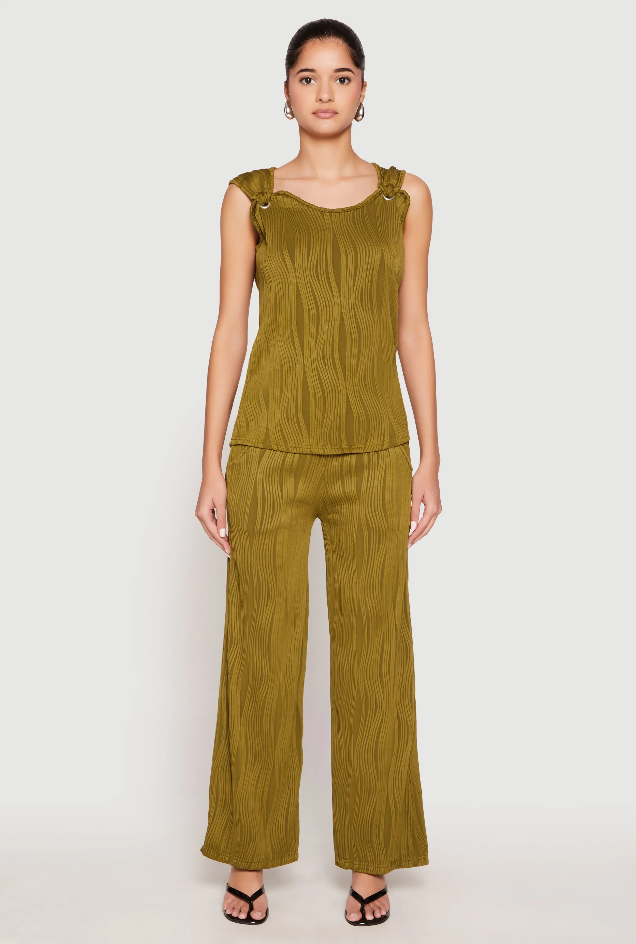 Textured Knit Scoop Neck Blouse sold by Rainbow product image thumbnail 2