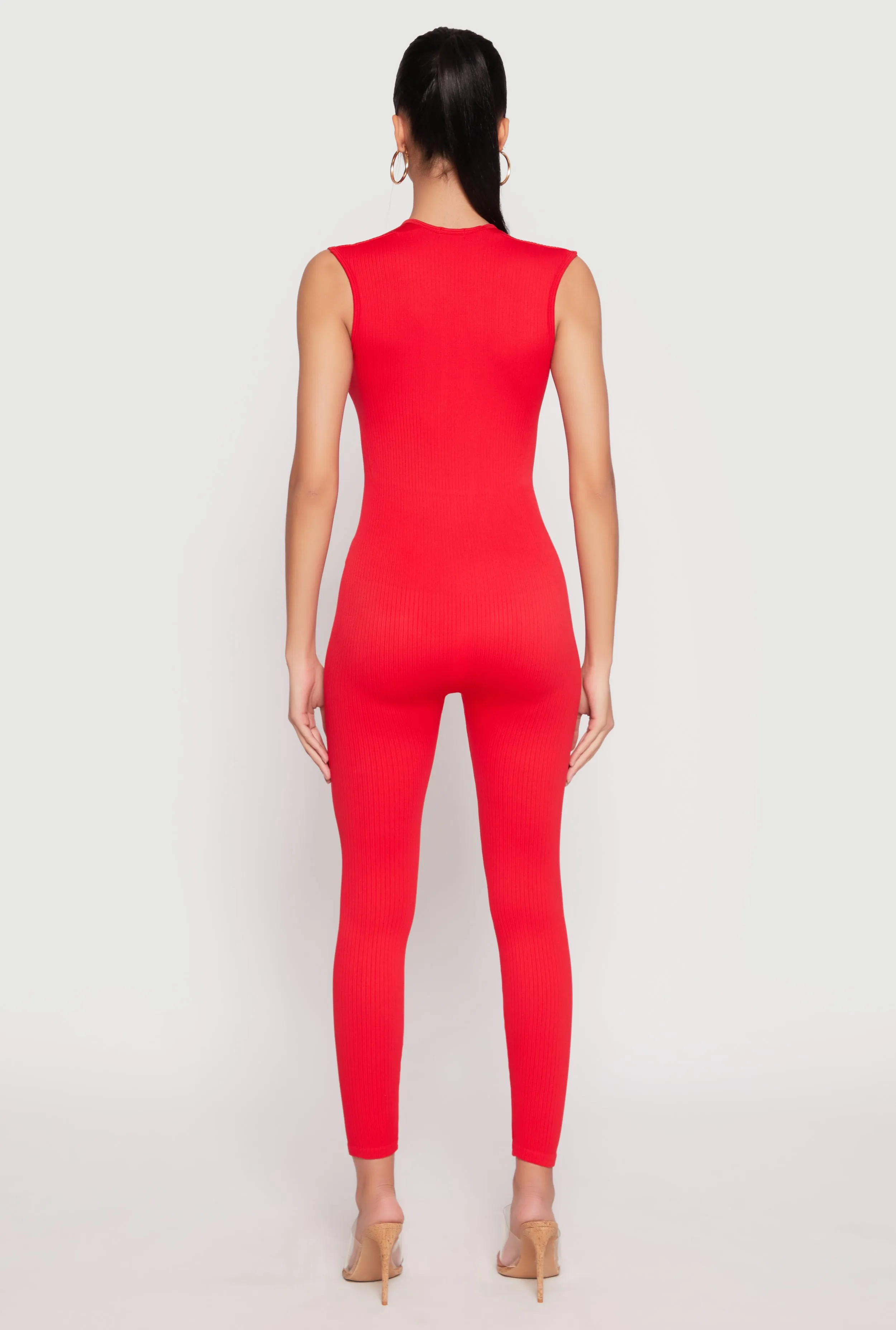 Daisy Seamless Rib Knit Plunge Catsuit sold by Rainbow product image thumbnail 3