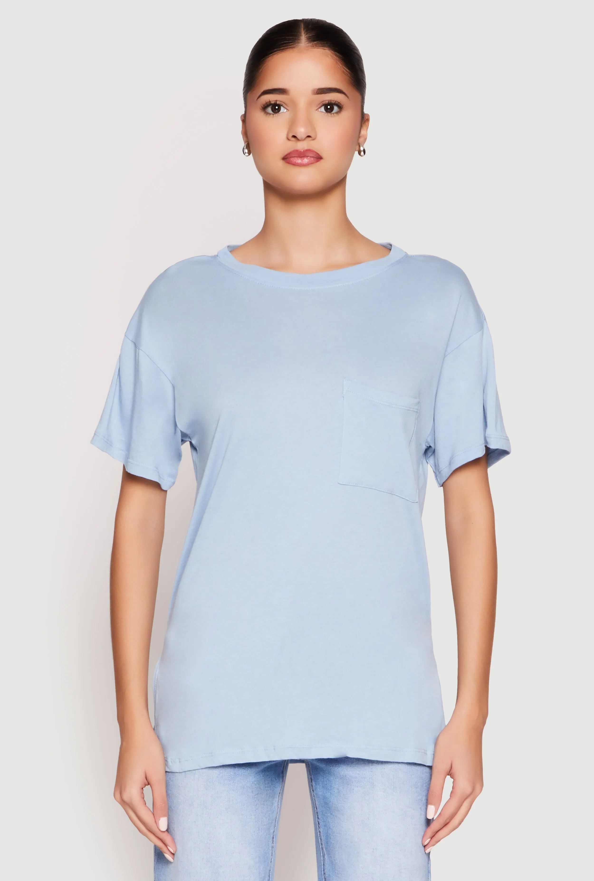 Side Slit Pocket T Shirt sold by Rainbow product image thumbnail 2