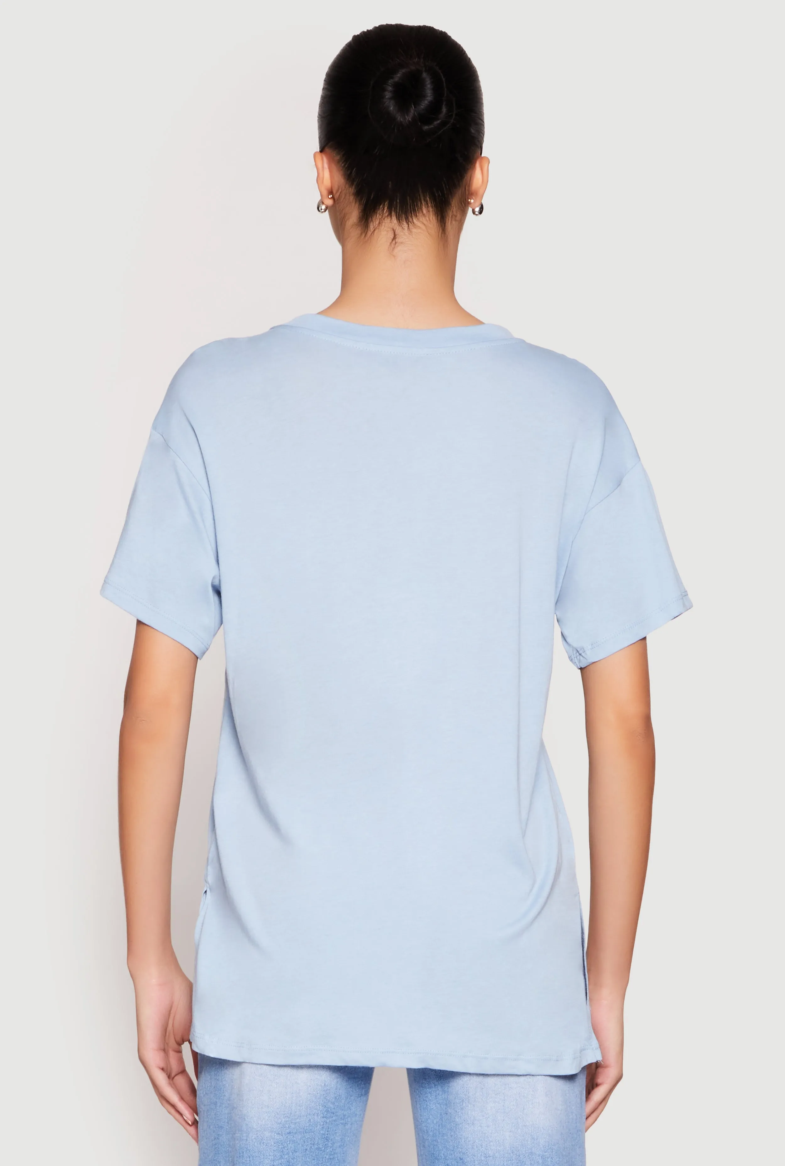 Side Slit Pocket T Shirt sold by Rainbow product image thumbnail 5