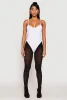 Daisy Rib Knit Cami Thong Bodysuit sold by Rainbow