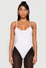 Daisy Rib Knit Cami Thong Bodysuit sold by Rainbow