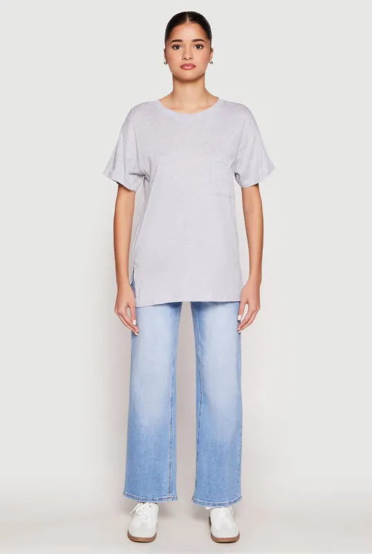 Side Slit Pocket T Shirt sold by Rainbow