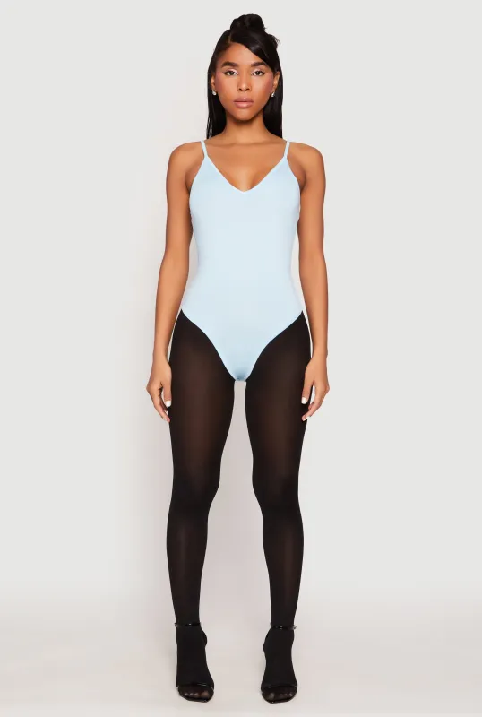 Daisy V Neck Cami Thong Bodysuit sold by Rainbow