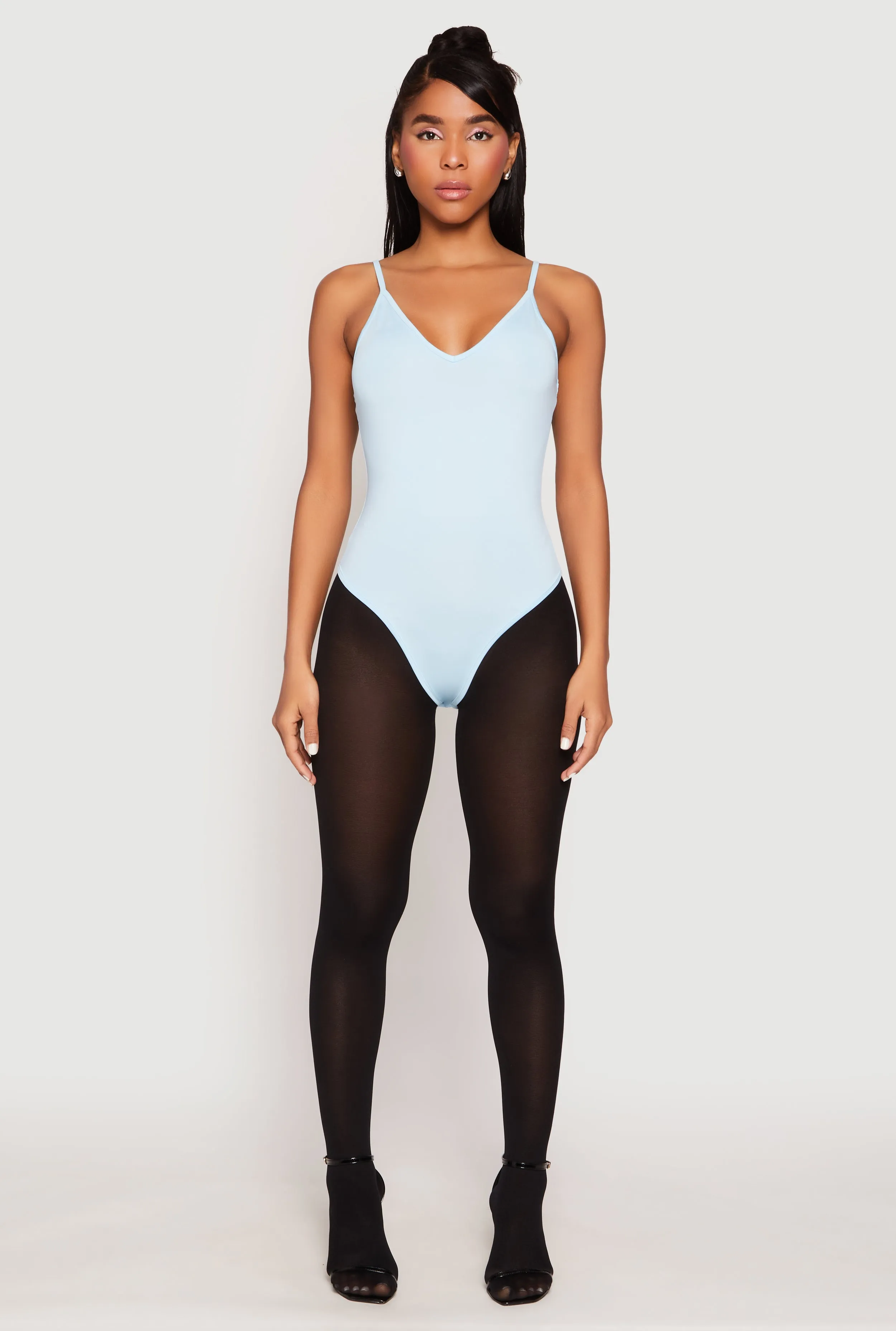 Daisy V Neck Cami Thong Bodysuit sold by Rainbow