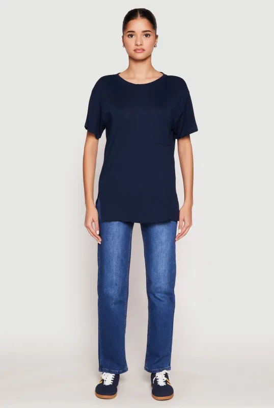 Side Slit Pocket T Shirt sold by Rainbow