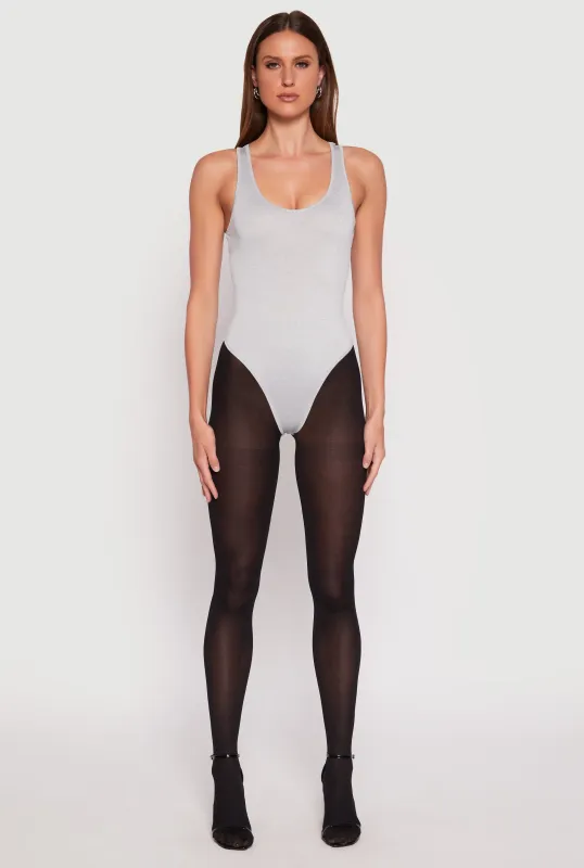 Daisy Scoop Neck Thong Bodysuit sold by Rainbow
