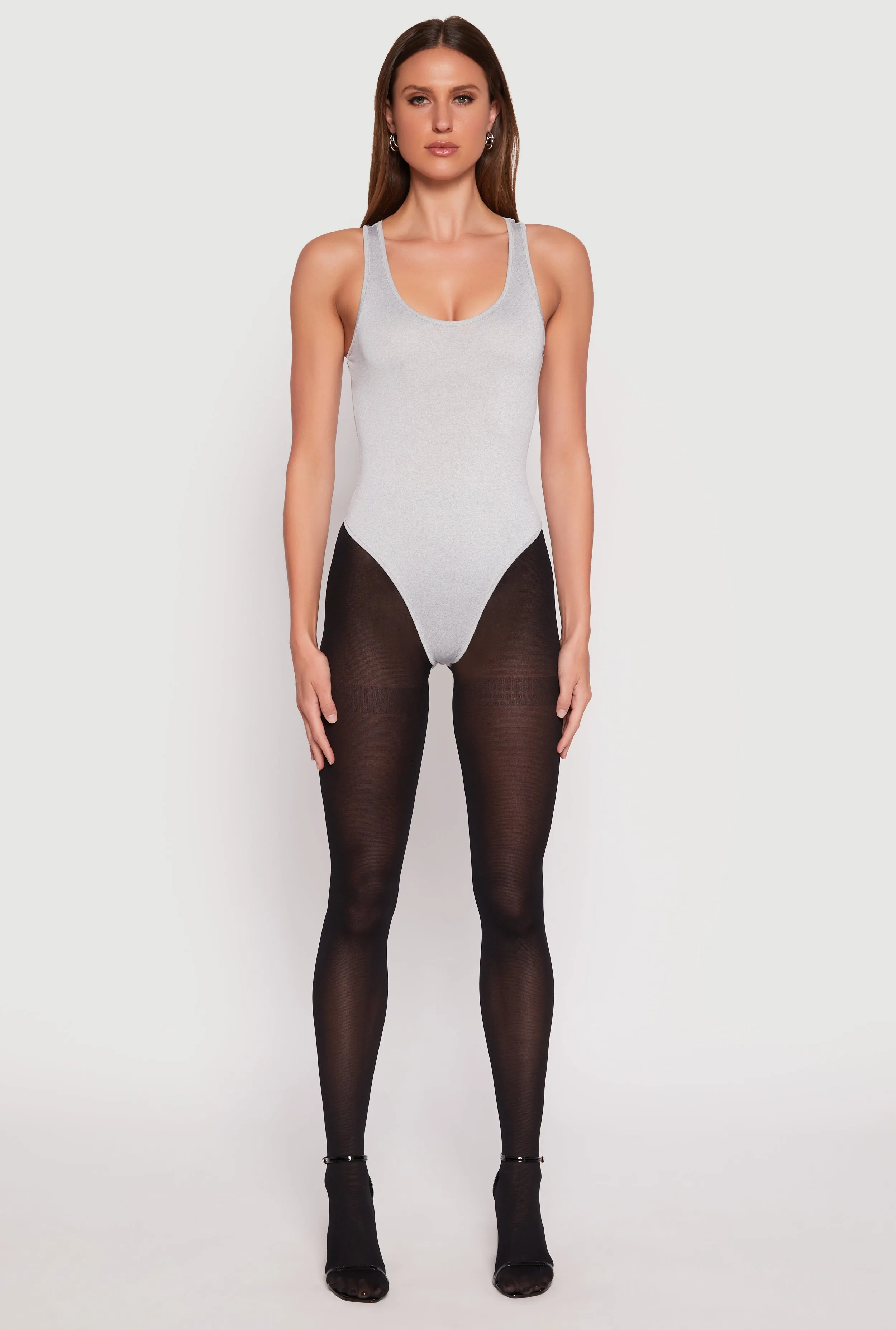 Daisy Scoop Neck Thong Bodysuit sold by Rainbow