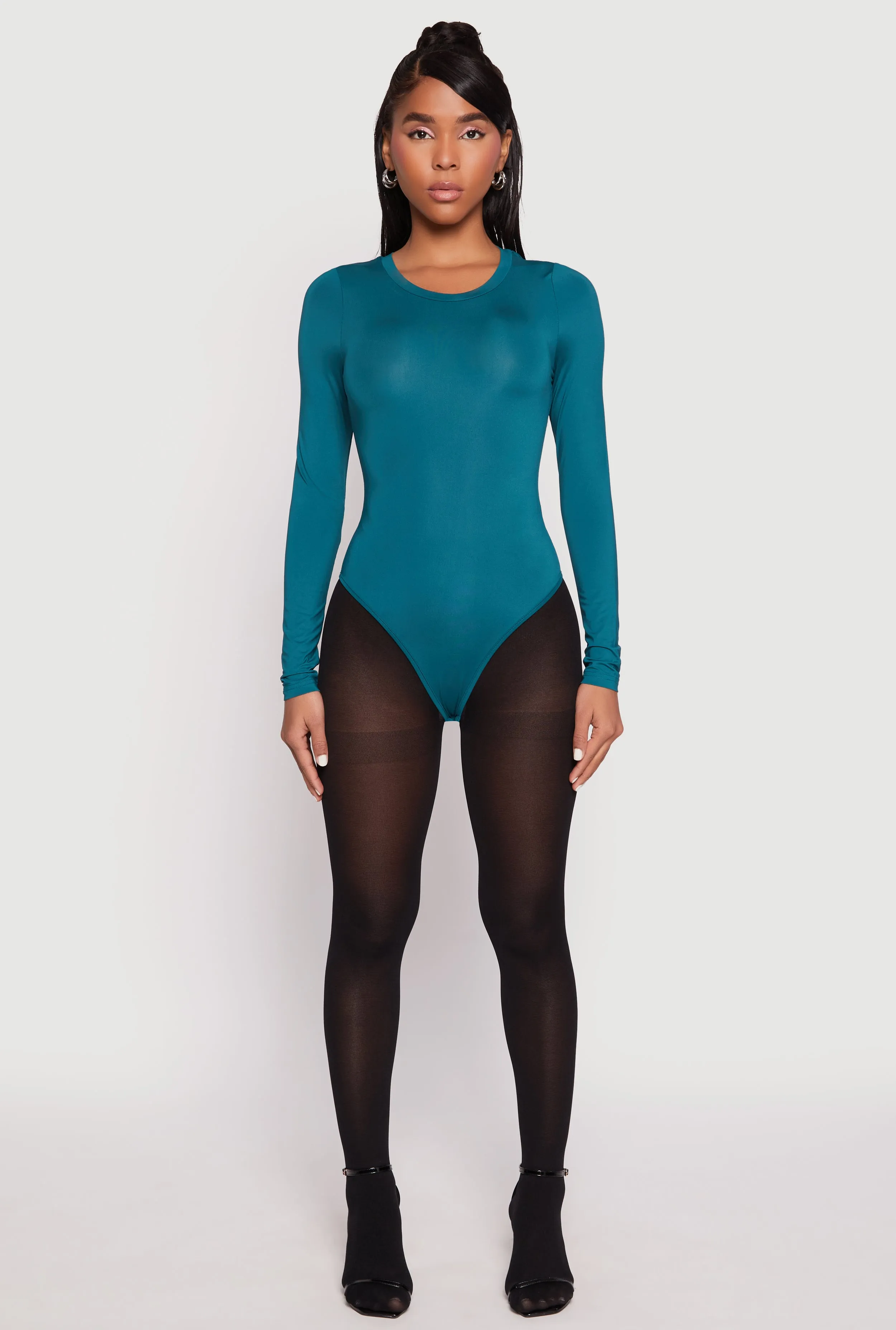 Daisy Long Sleeve Crew Neck Bodysuit sold by Rainbow