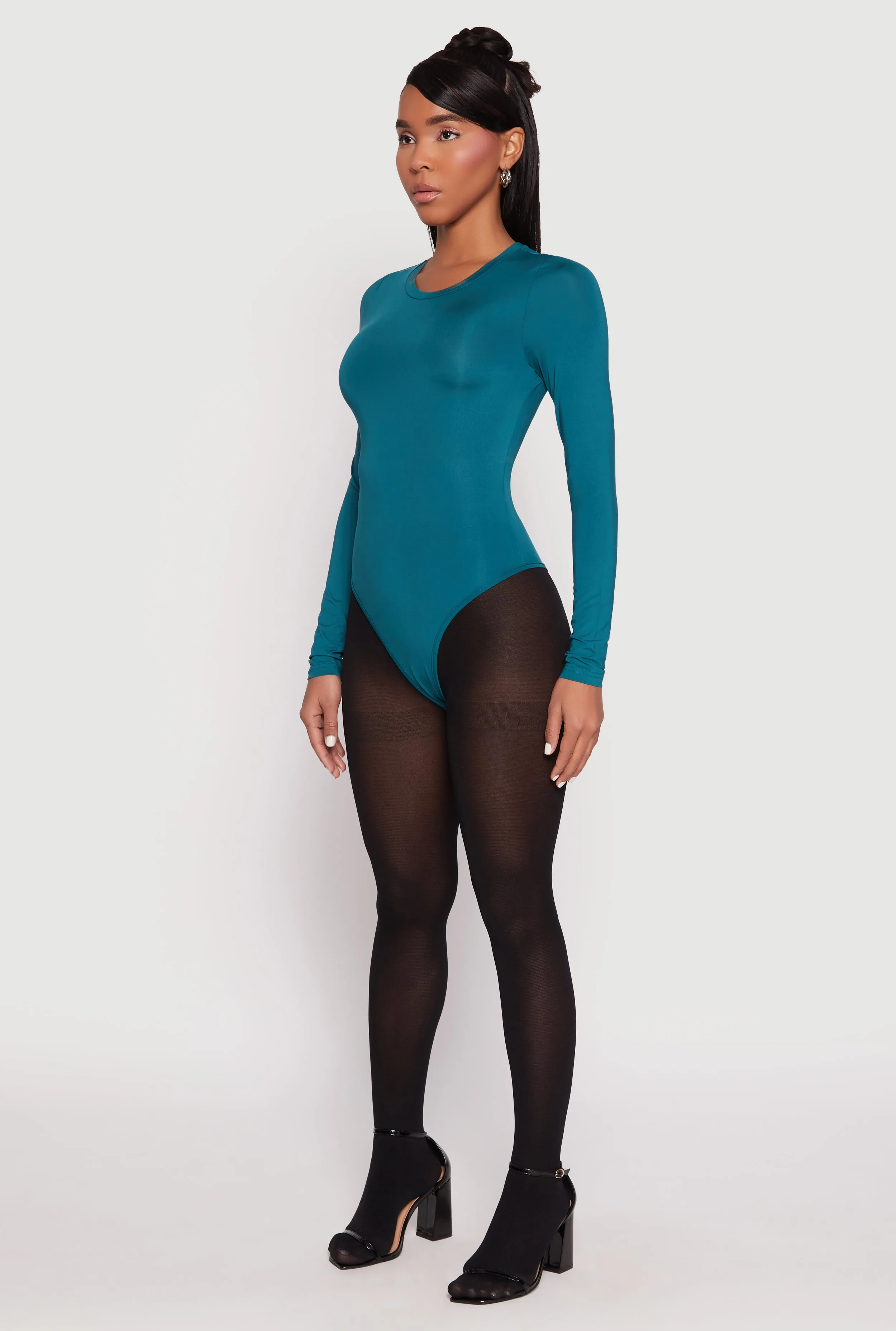 Daisy Long Sleeve Crew Neck Bodysuit sold by Rainbow product image thumbnail 3