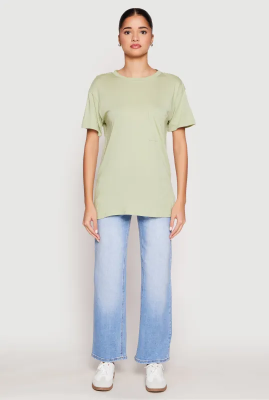 Side Slit Pocket T Shirt sold by Rainbow