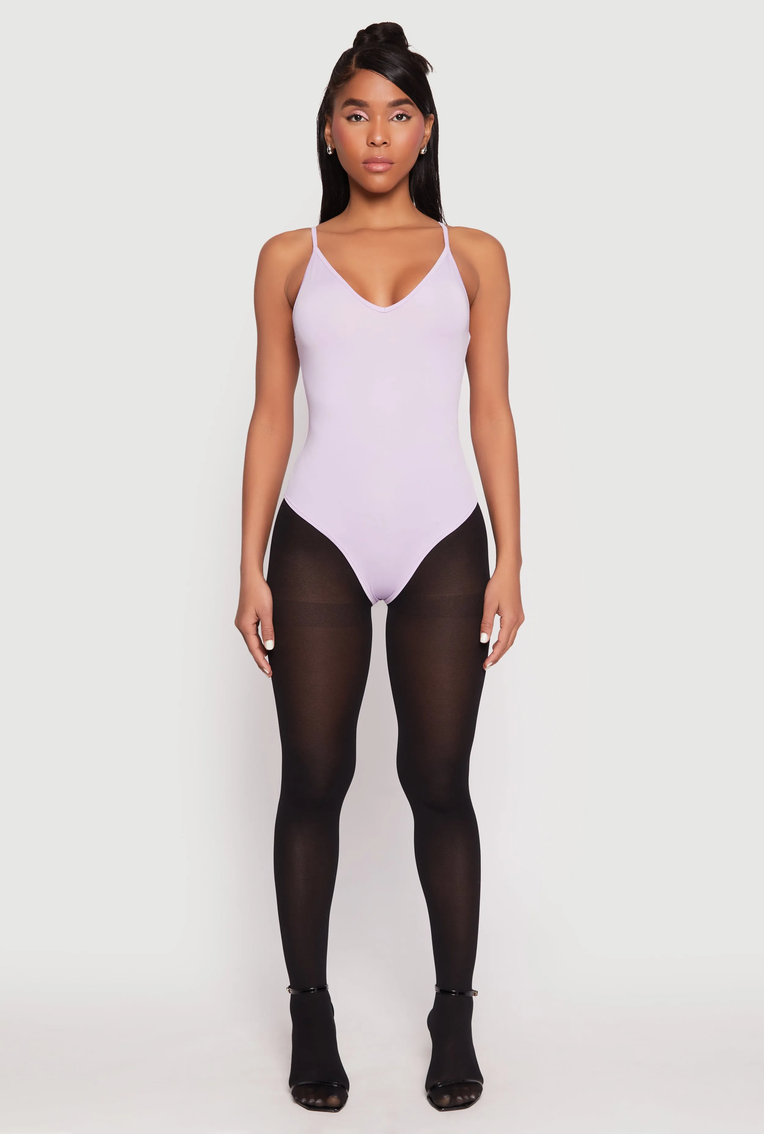 Daisy V Neck Cami Thong Bodysuit sold by Rainbow