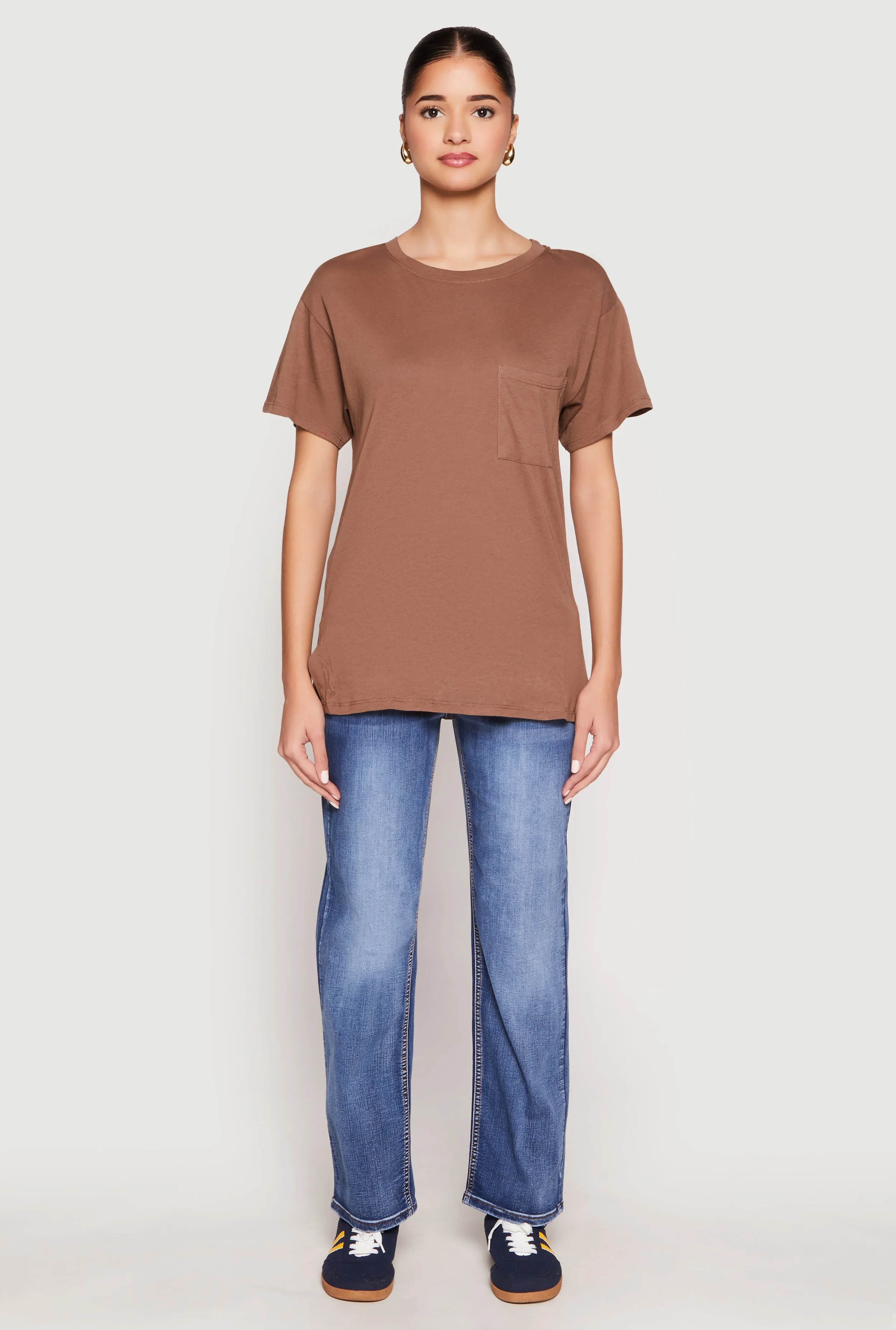 Side Slit Pocket T Shirt sold by Rainbow