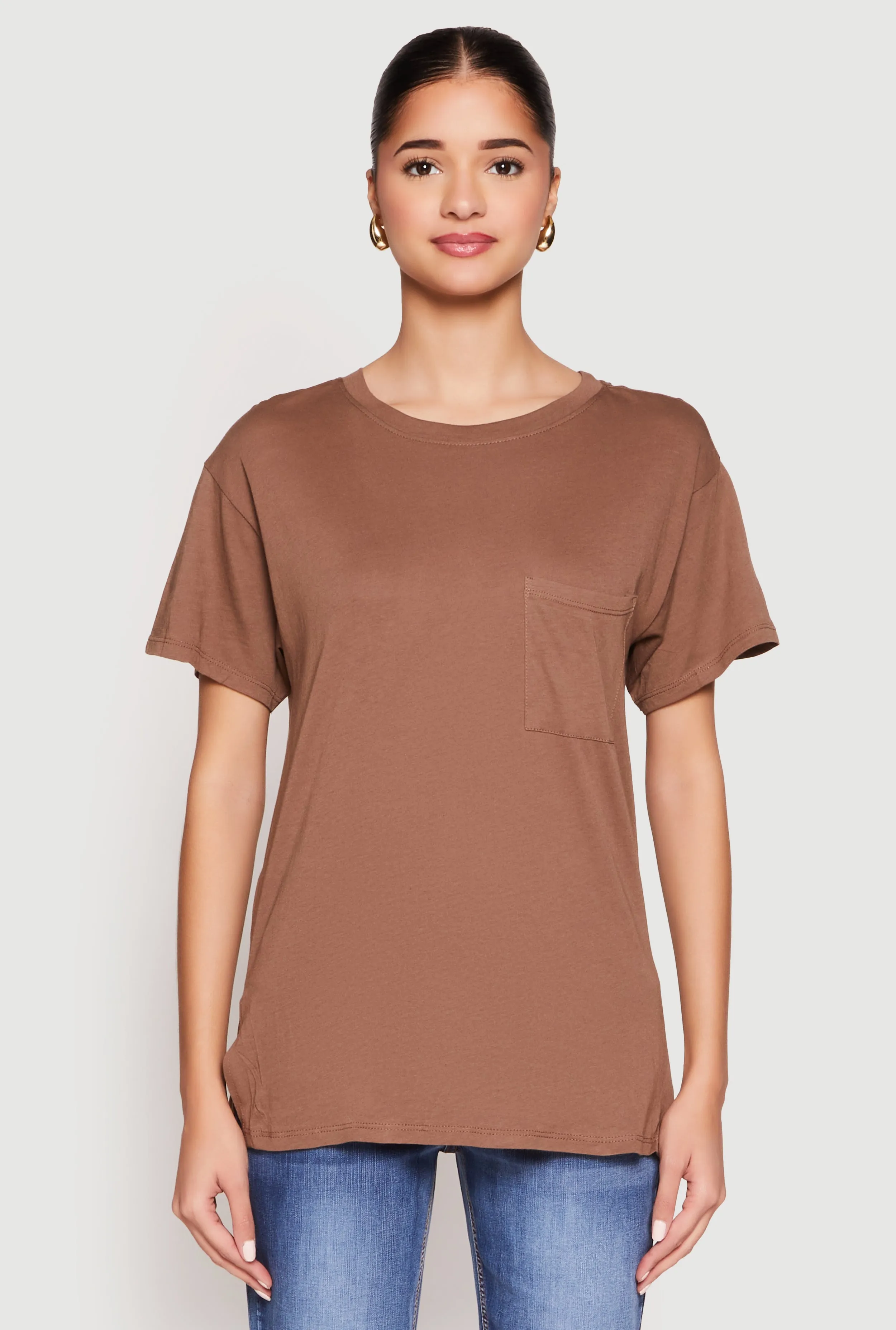 Side Slit Pocket T Shirt sold by Rainbow product image thumbnail 2