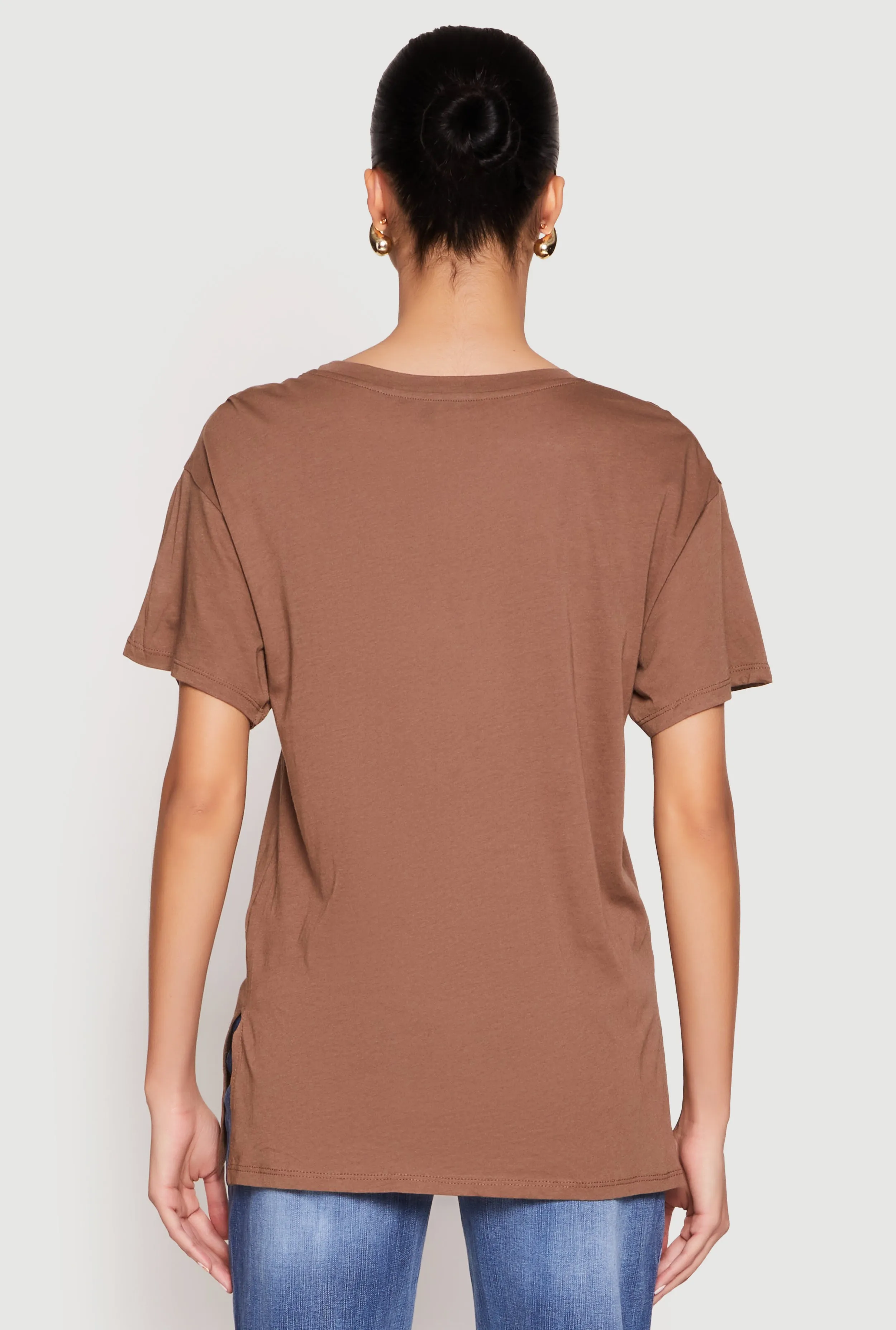 Side Slit Pocket T Shirt sold by Rainbow product image thumbnail 5