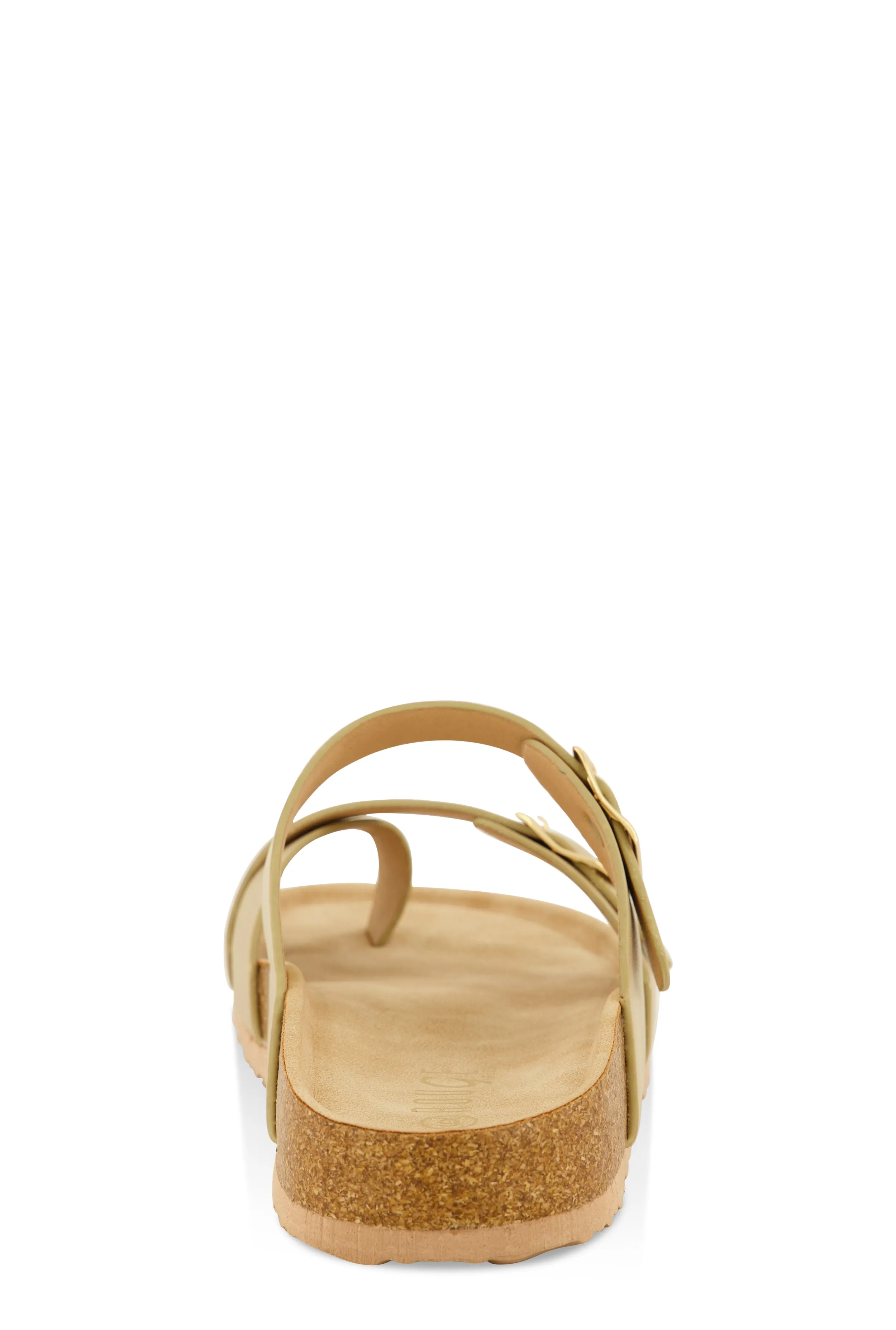 Double Buckle Toe Loop Footbed Sandals sold by Rainbow product image thumbnail 3