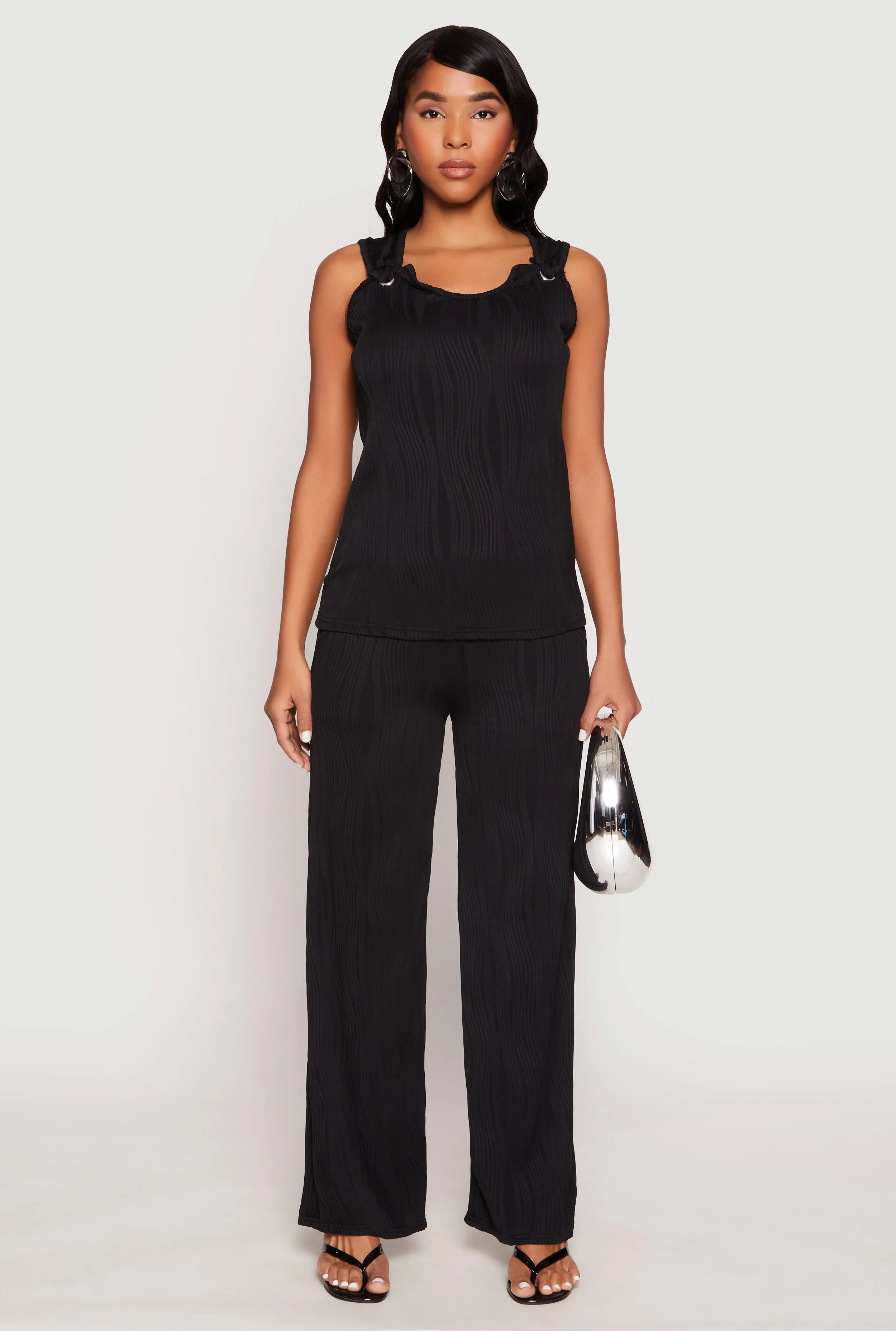 Textured Knit Scoop Neck Blouse sold by Rainbow product image thumbnail 2