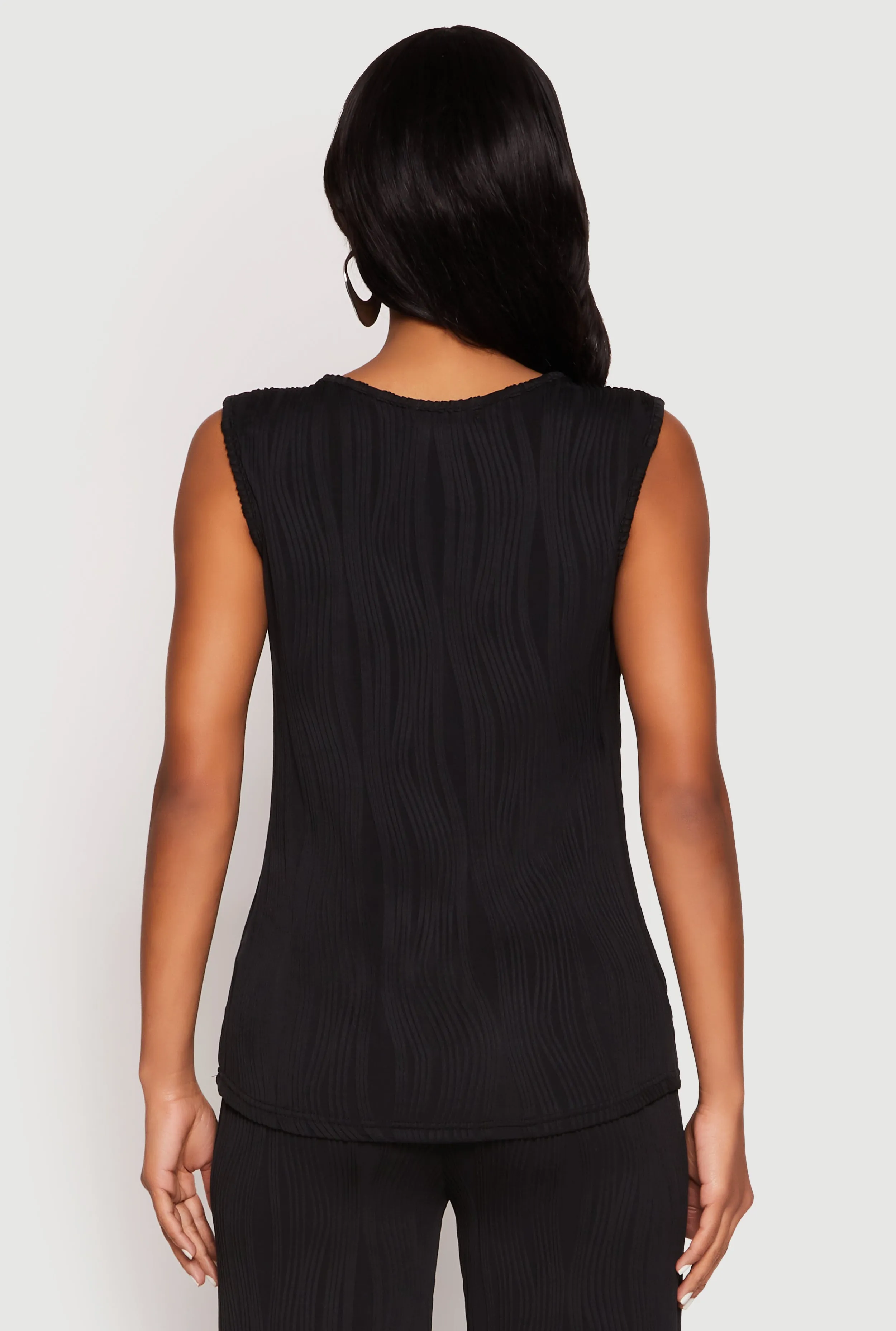 Textured Knit Scoop Neck Blouse sold by Rainbow product image thumbnail 5