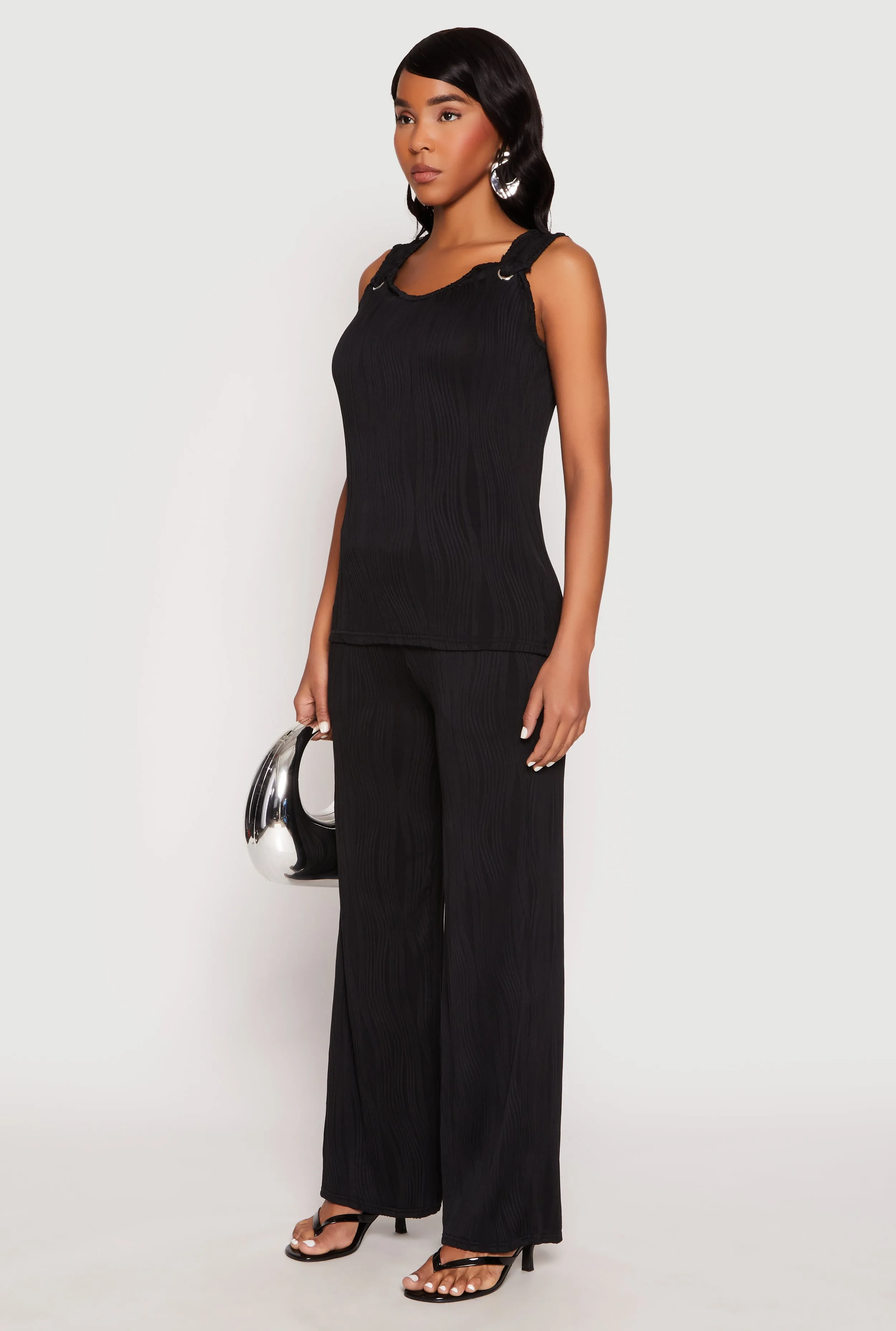 Textured Knit Scoop Neck Blouse sold by Rainbow product image thumbnail 3