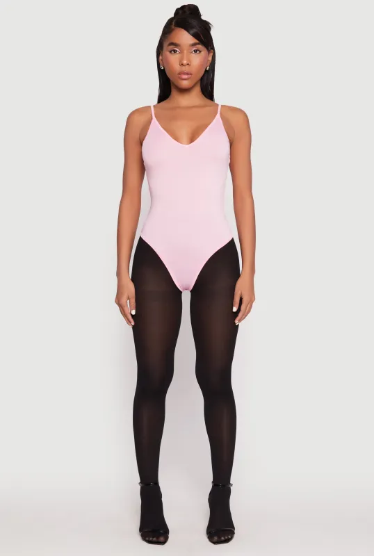 Daisy V Neck Cami Thong Bodysuit sold by Rainbow