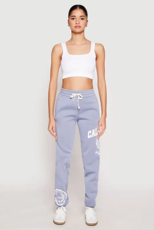 California Graphic Drawstring Sweatpants sold by Rainbow