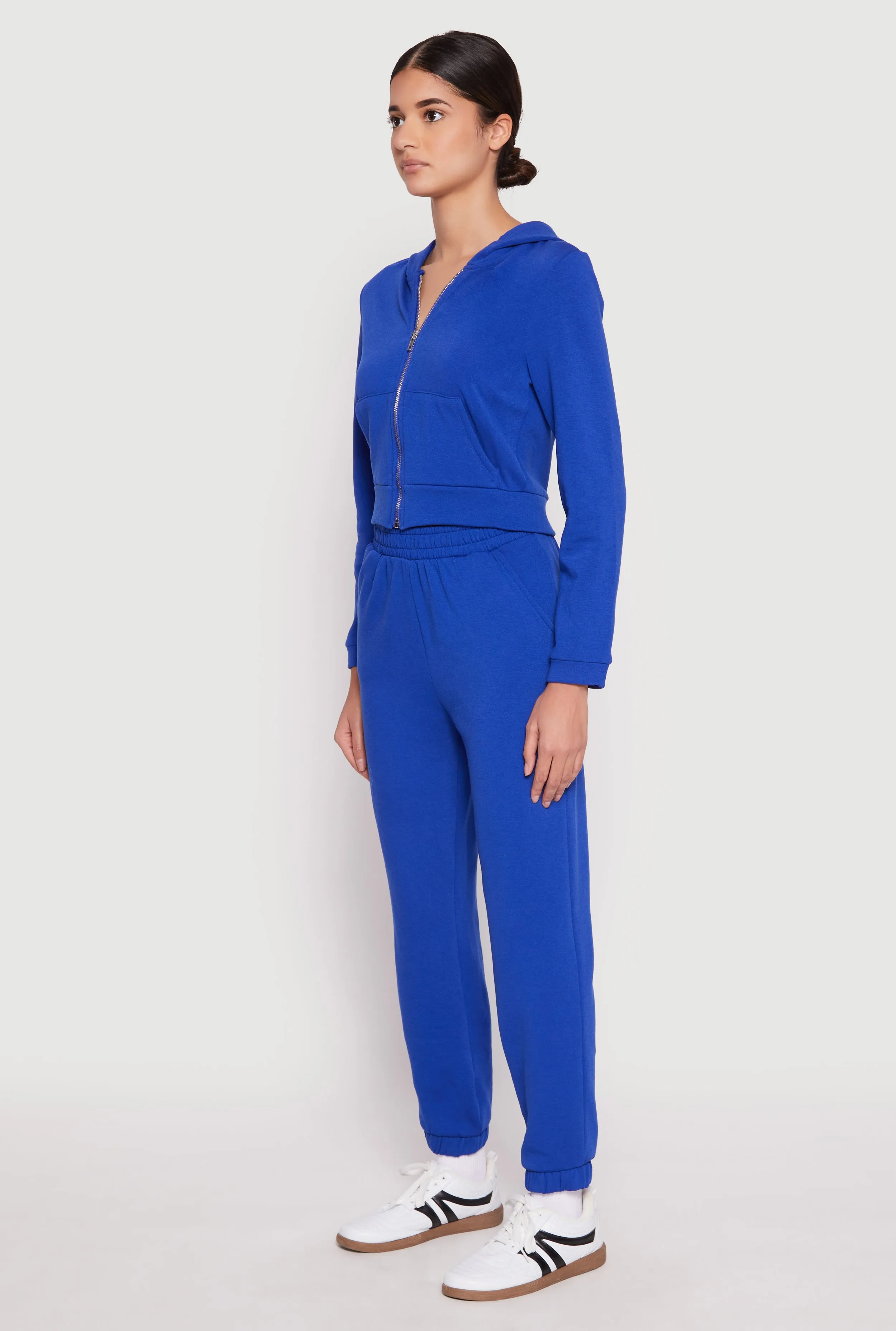 Iris Zip Front Cropped Hoodie sold by Rainbow product image thumbnail 3