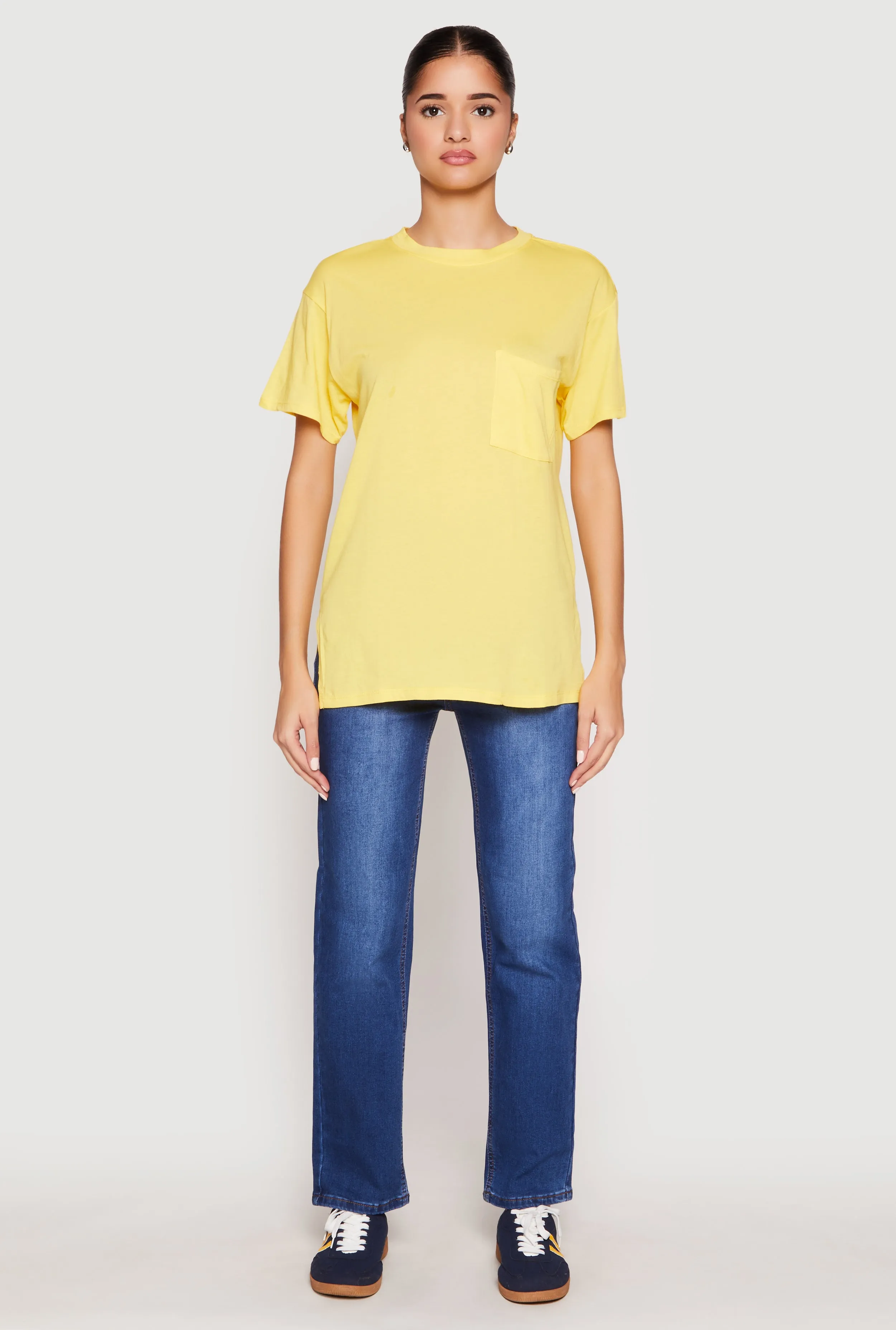 Side Slit Pocket T Shirt sold by Rainbow