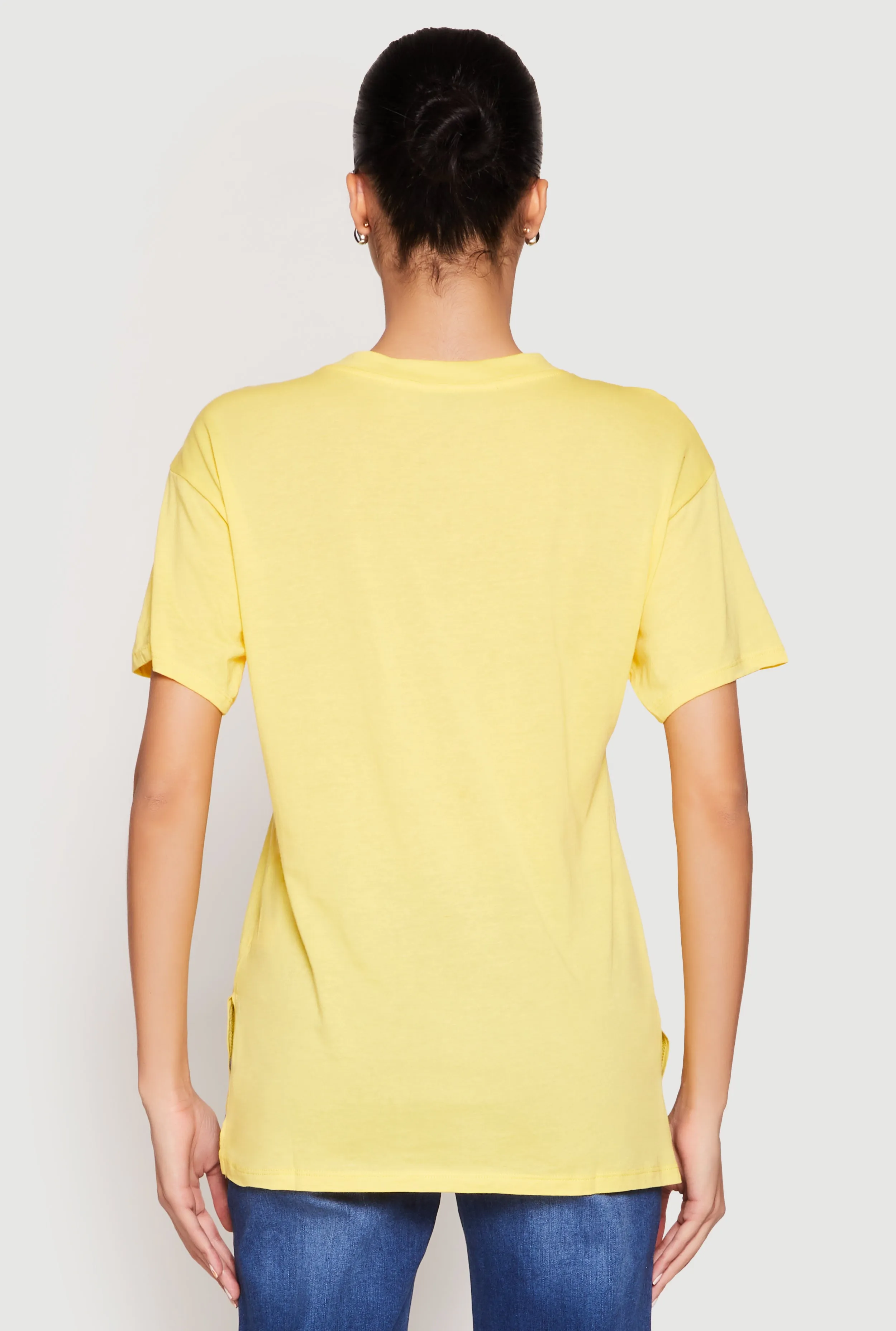 Side Slit Pocket T Shirt sold by Rainbow product image thumbnail 5