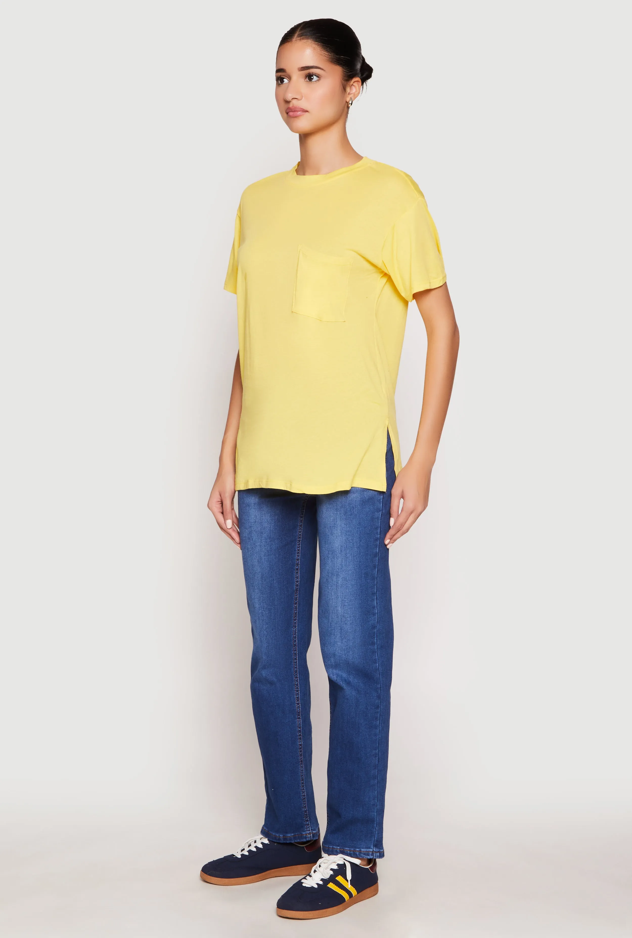 Side Slit Pocket T Shirt sold by Rainbow product image thumbnail 3
