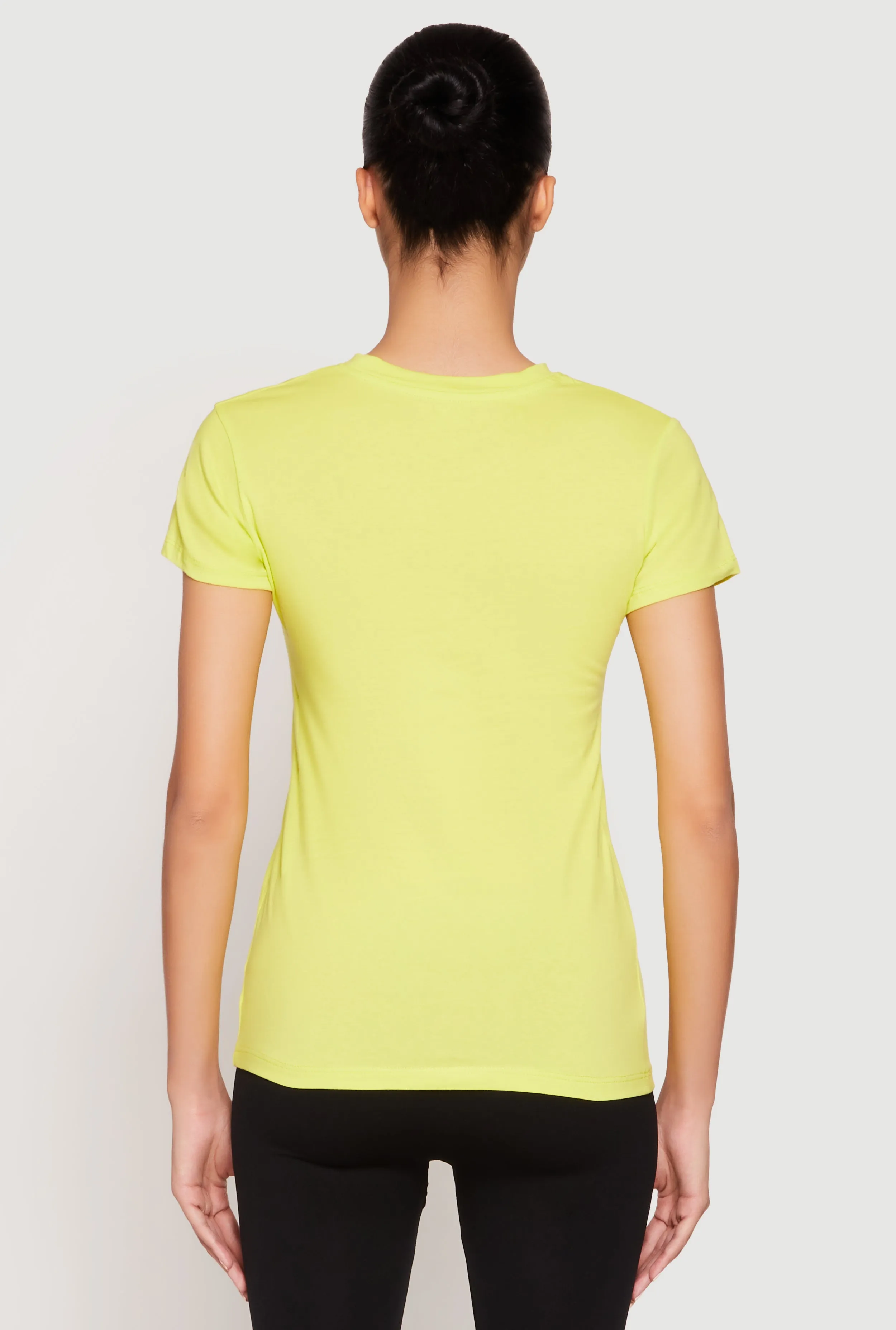 High Neck Short Sleeve Tee sold by Rainbow product image thumbnail 5