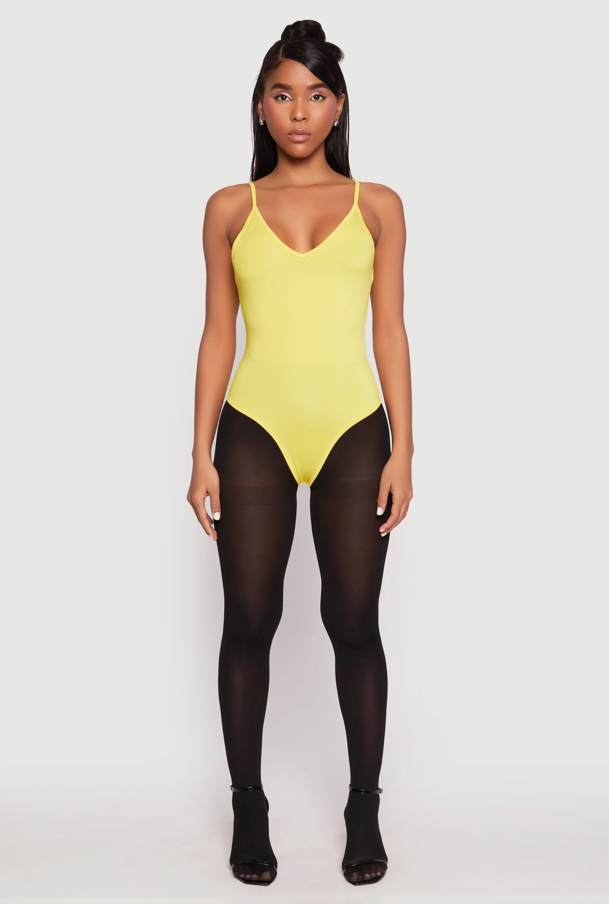 Daisy V Neck Cami Thong Bodysuit sold by Rainbow